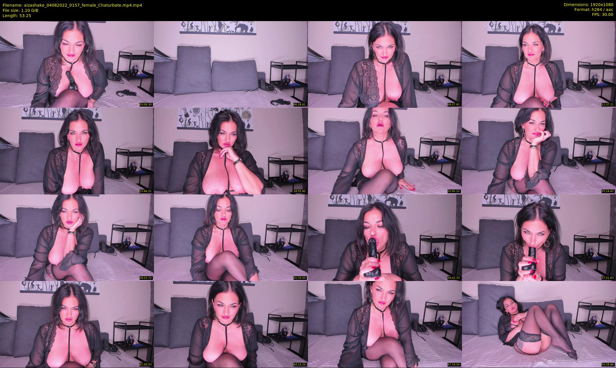 aizashake — 54 minute Chaturbate female cam show recording, 1080p, Aug 4, 2022