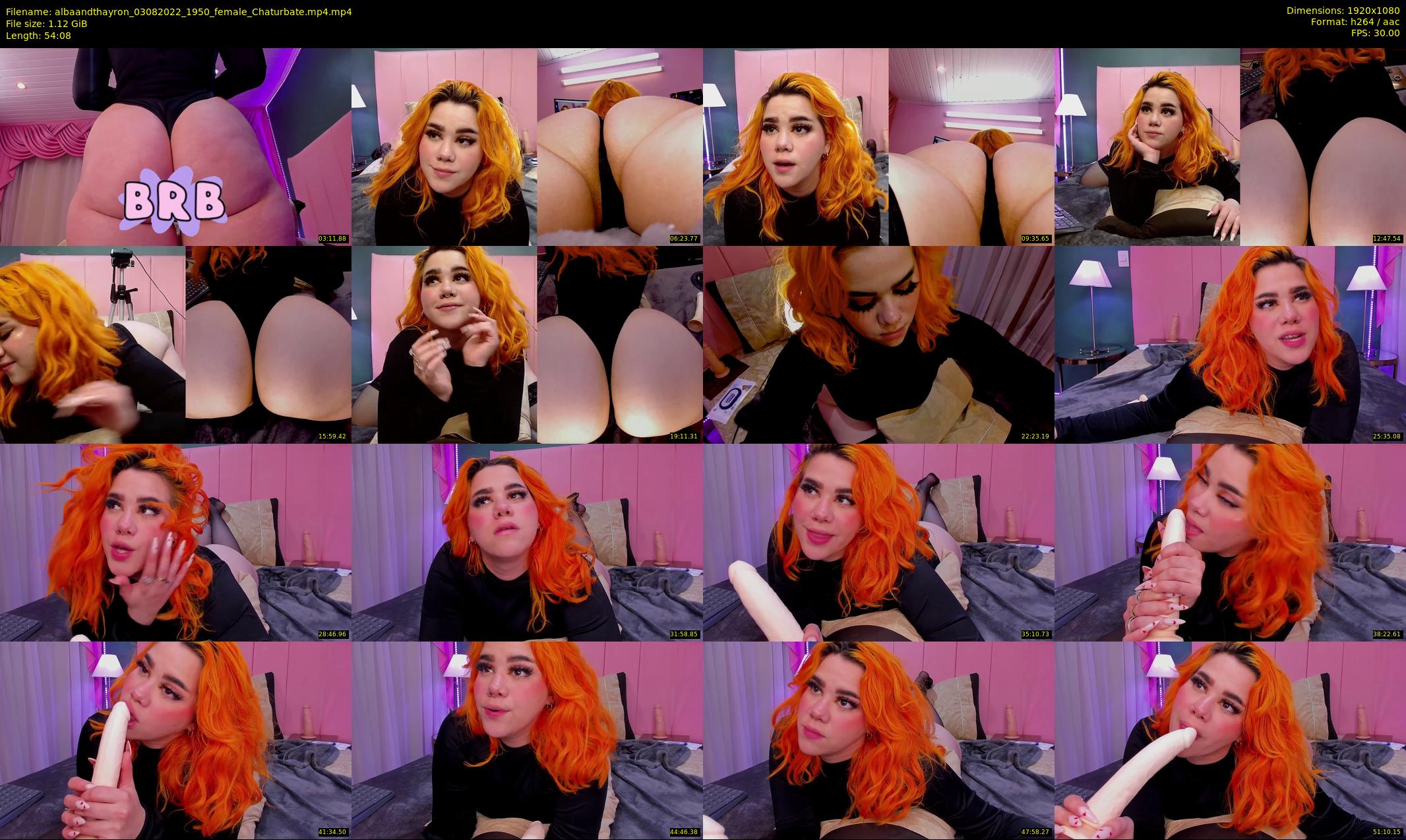 albaandthayron — 55 minute Chaturbate couple cam show recording, 1080p, Aug 3, 2022
