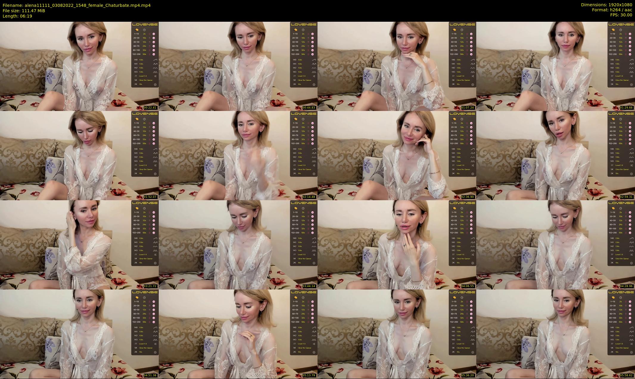 alena11111 — 7 minute Chaturbate female cam show recording, 1080p, Aug 3, 2022