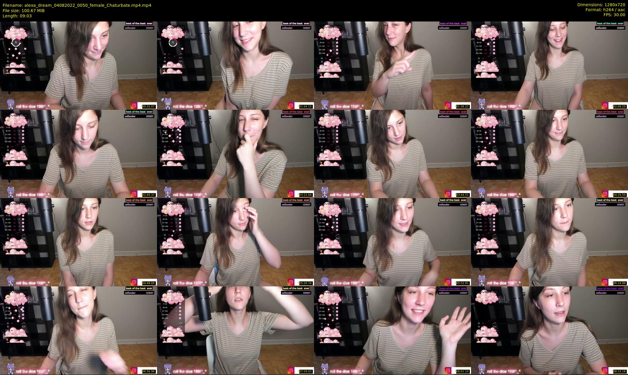 alexa_dream — 10 minute Chaturbate female cam show recording, 720p, Aug 4, 2022