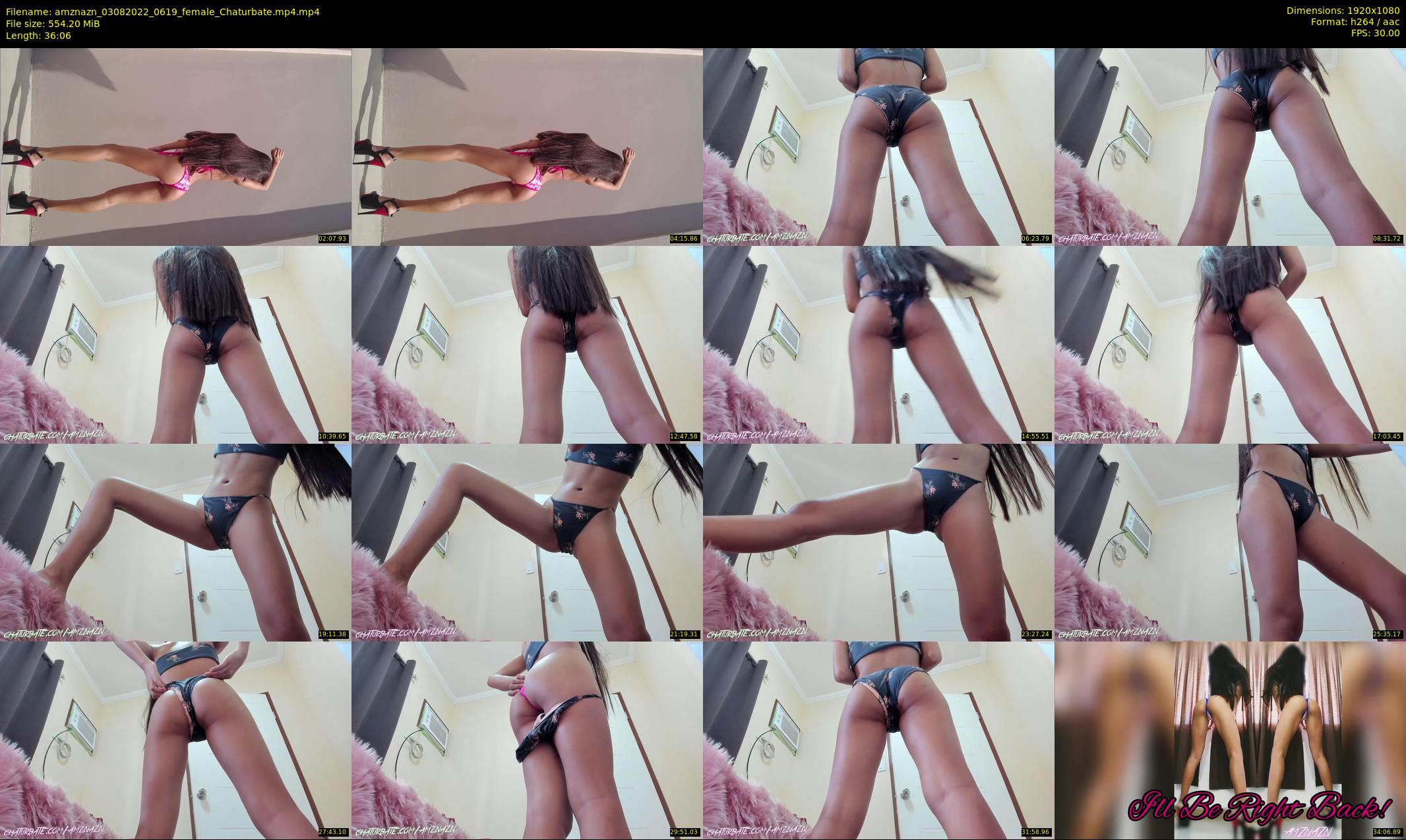 amznazn — 37 minute Chaturbate female cam show recording, 1080p, Aug 3, 2022