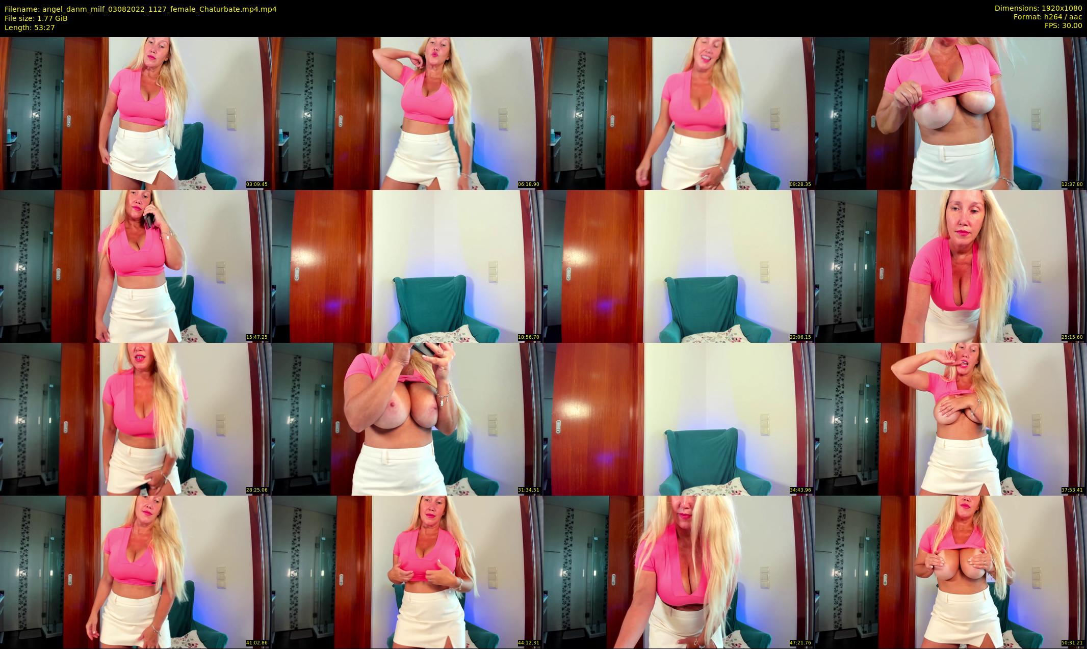 angel_danm_milf — 54 minute Chaturbate female cam show recording, 1080p, Aug 3, 2022