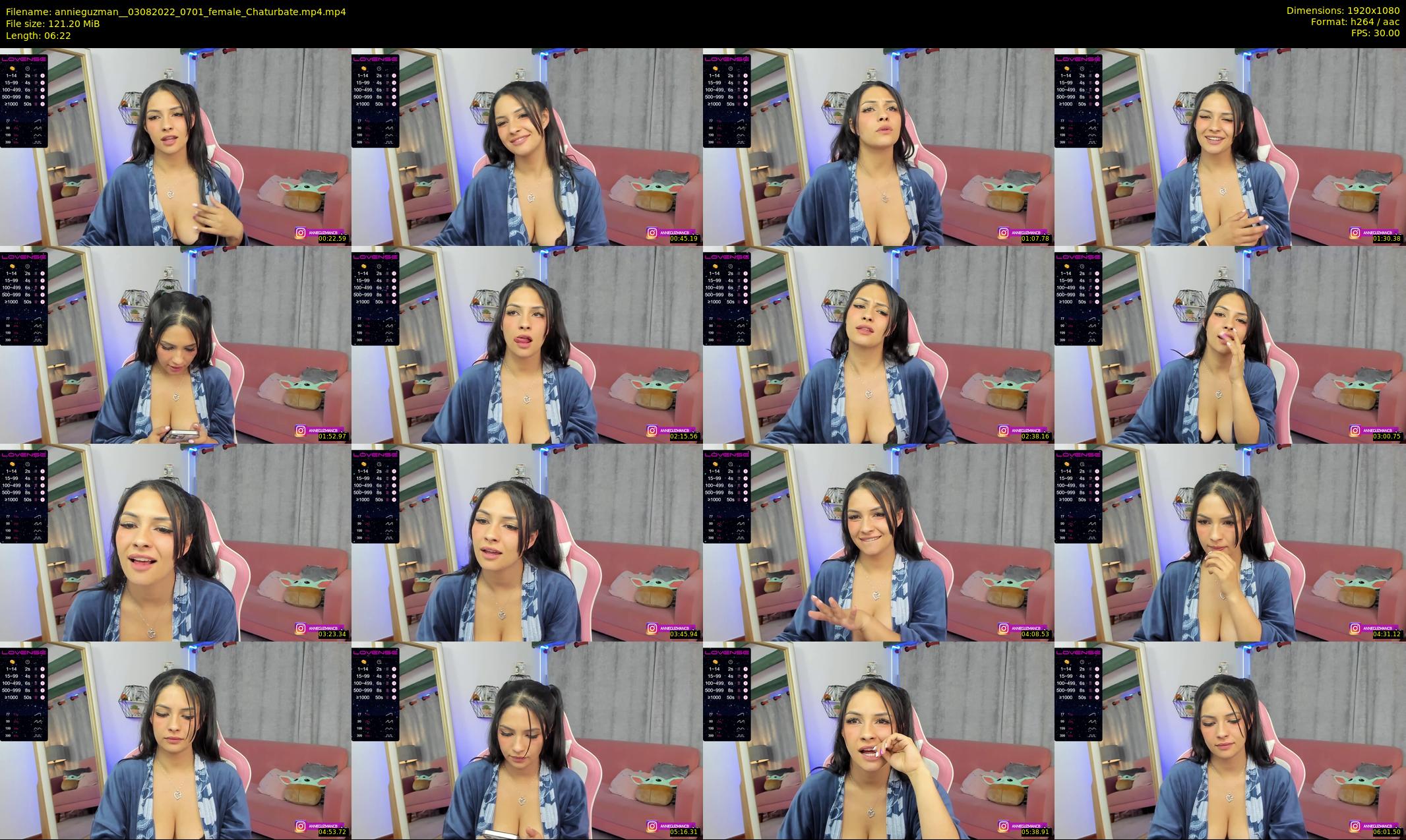 annieguzman_ — 7 minute Chaturbate female cam show recording, 1080p, Aug 3, 2022