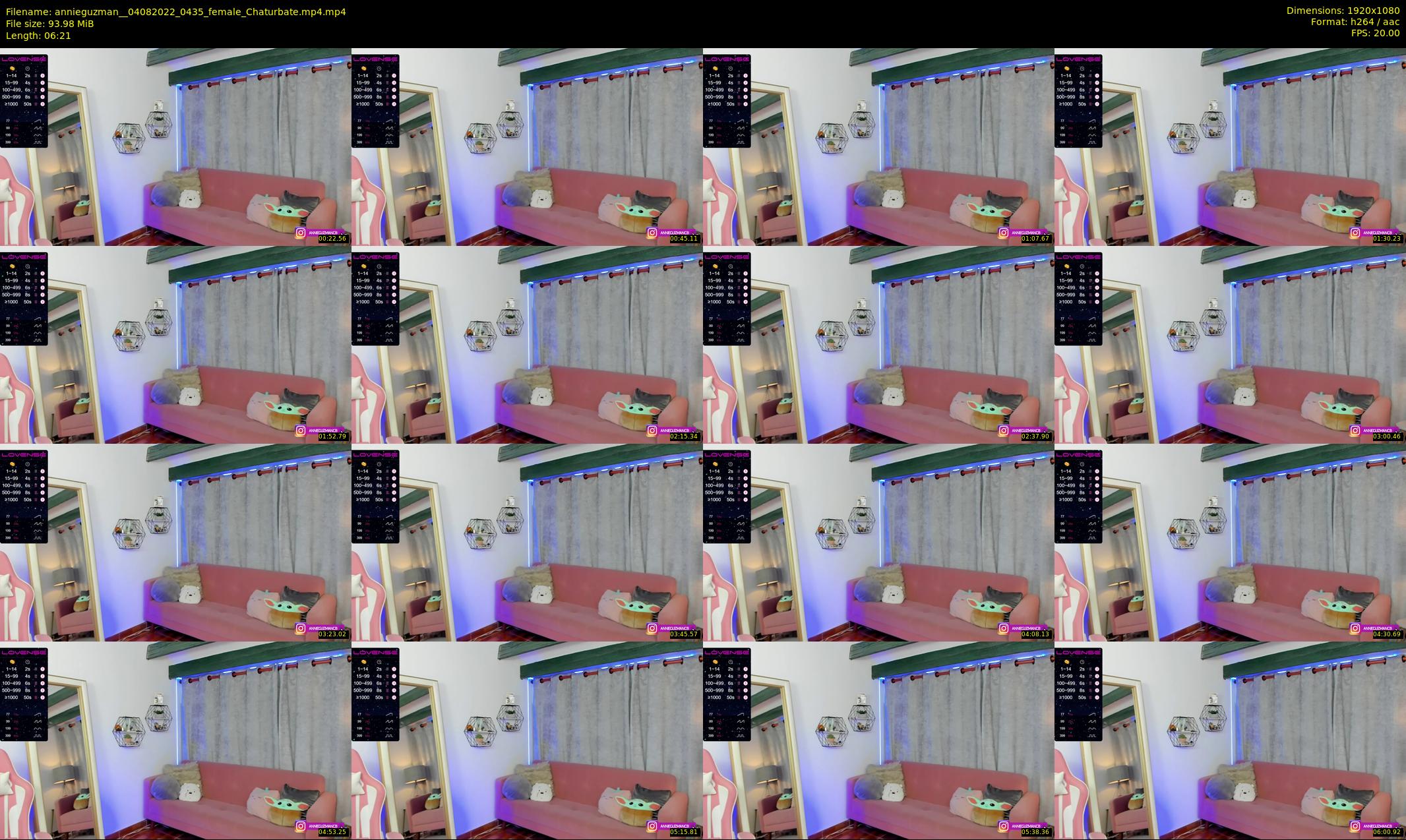 annieguzman_ — 7 minute Chaturbate female cam show recording, 1080p, Aug 4, 2022