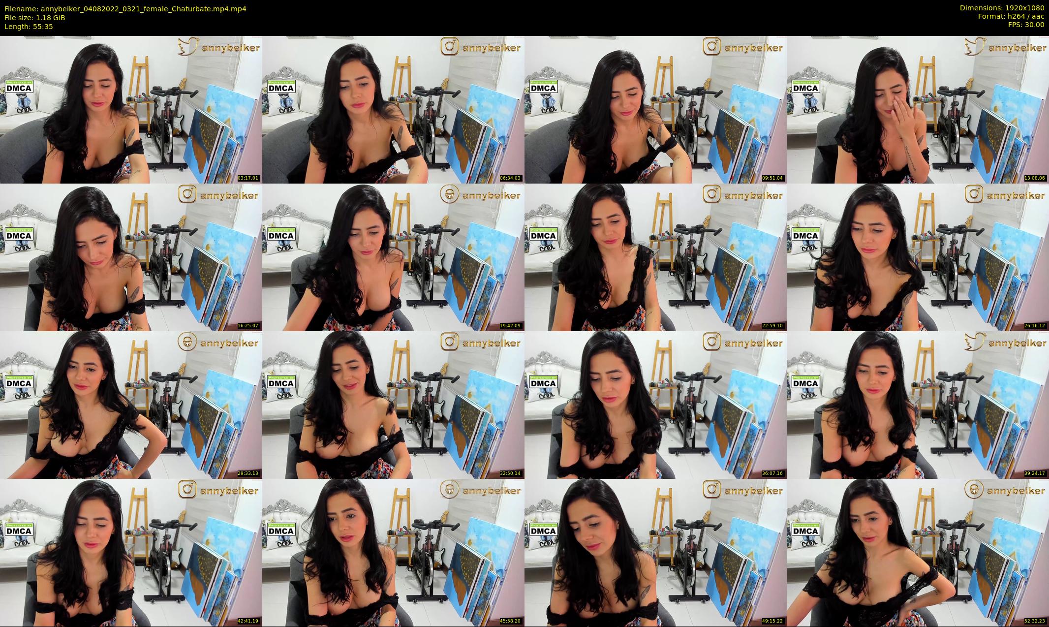 annybeiker — 56 minute Chaturbate female cam show recording, 1080p, Aug 4, 2022