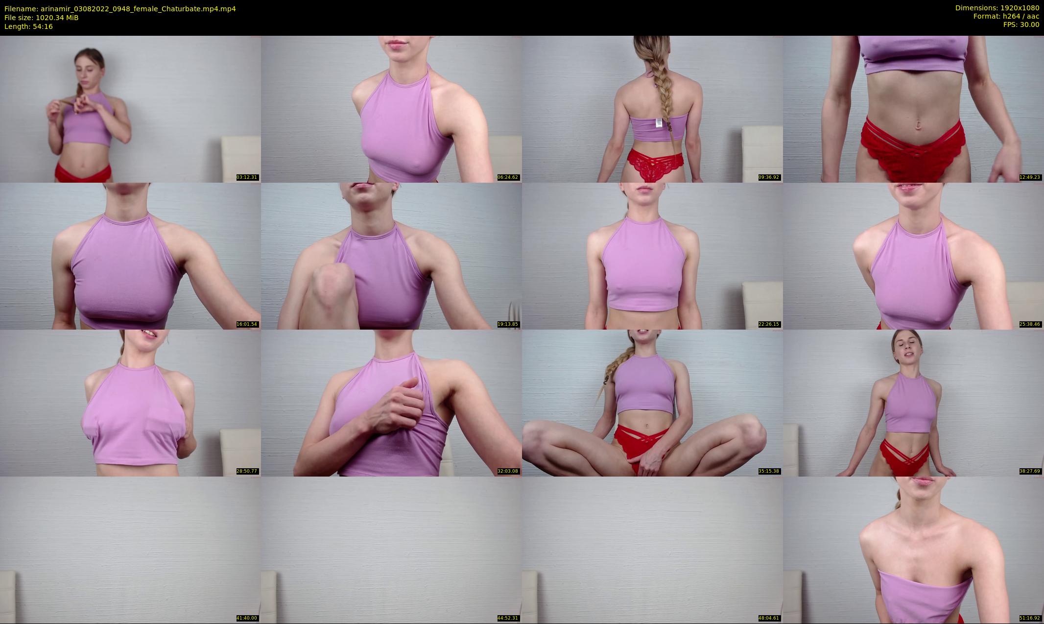 arinamir — 55 minute Chaturbate female cam show recording, 1080p, Aug 3, 2022
