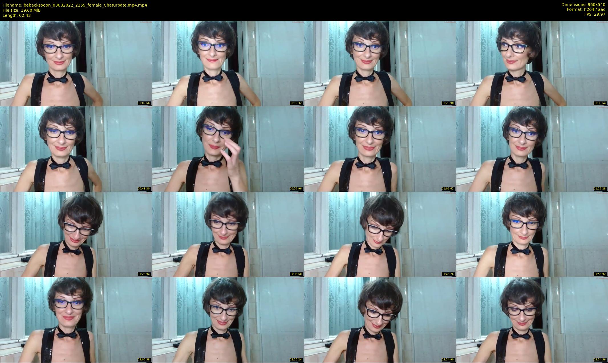 bebacksooon — 3 minute Chaturbate female cam show recording, 480p, Aug 3, 2022