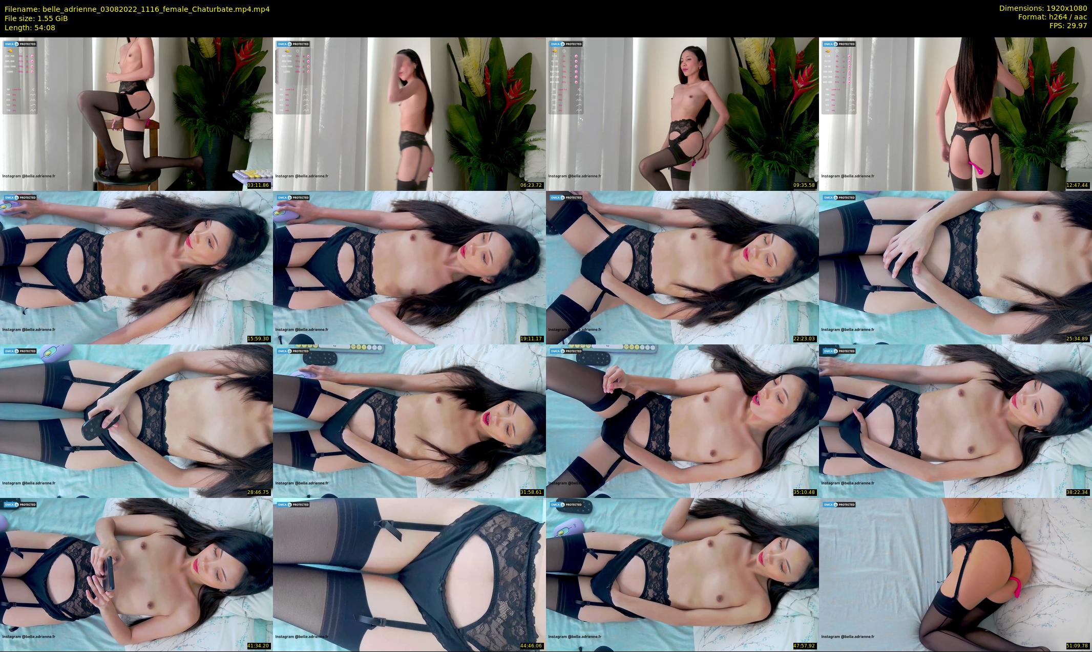 belle_adrienne — 55 minute Chaturbate couple cam show recording, 1080p, Aug 3, 2022