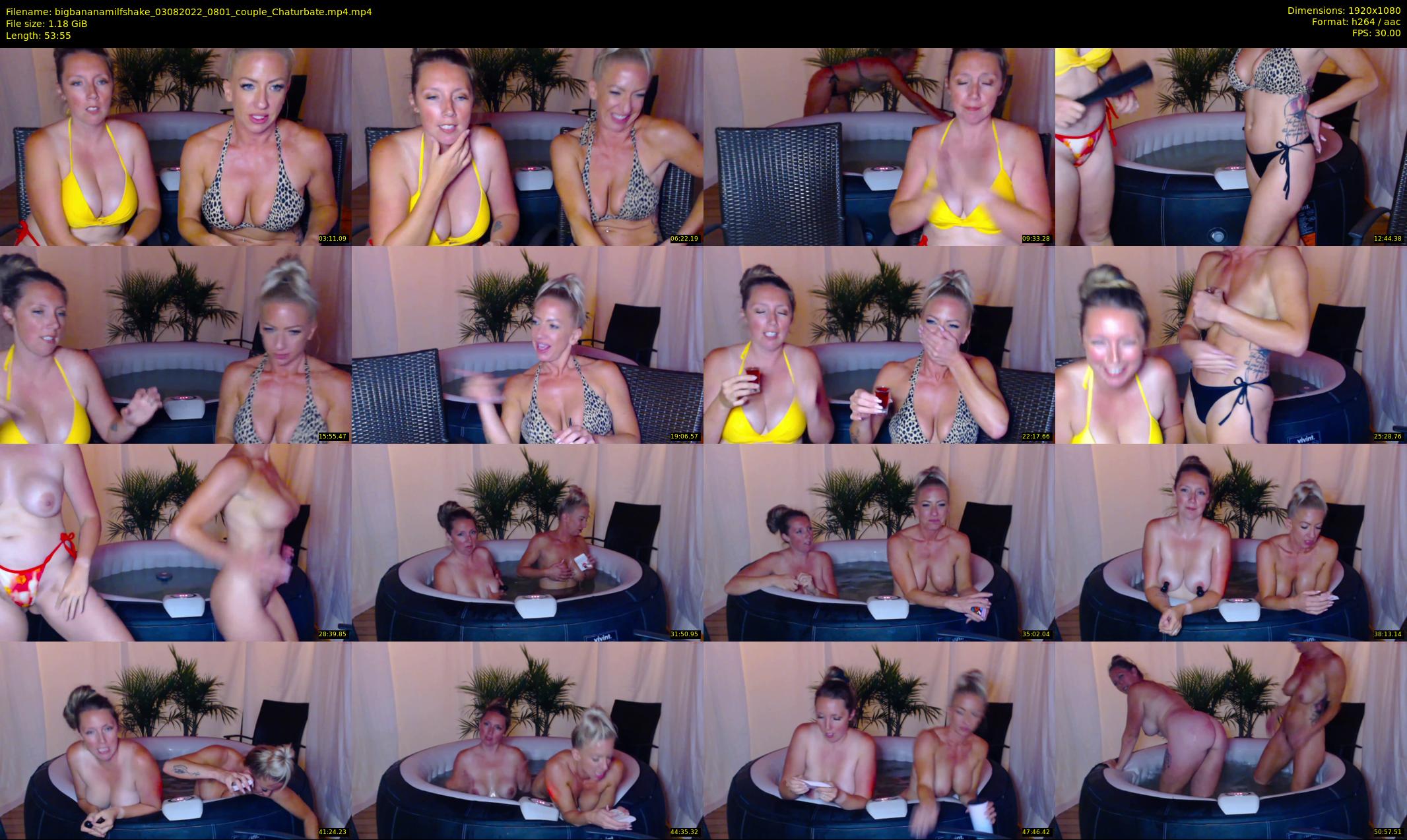 bigbananamilfshake — 54 minute Chaturbate couple cam show recording, 1080p, Aug 3, 2022