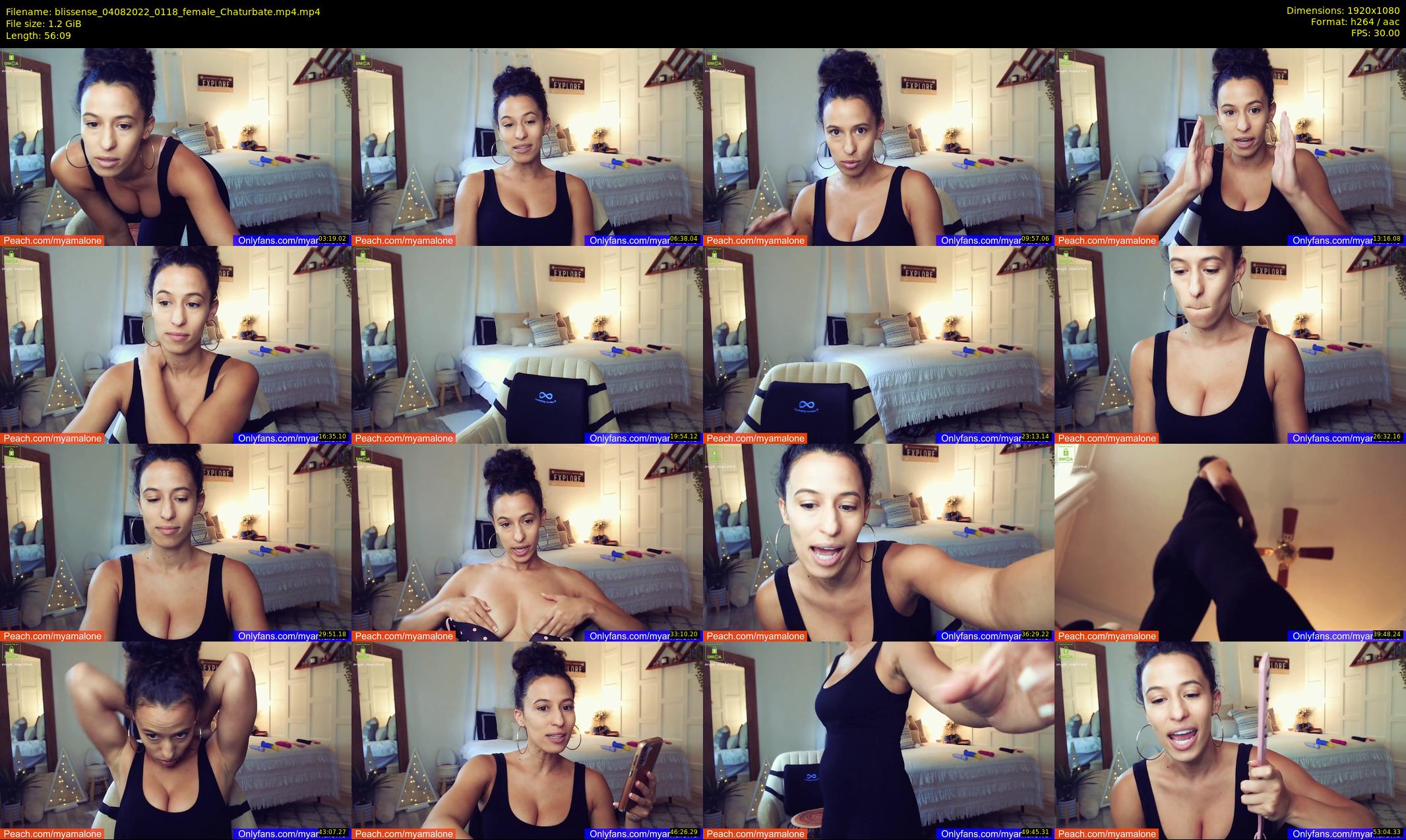 blissense — 57 minute Chaturbate female cam show recording, 1080p, Aug 4, 2022