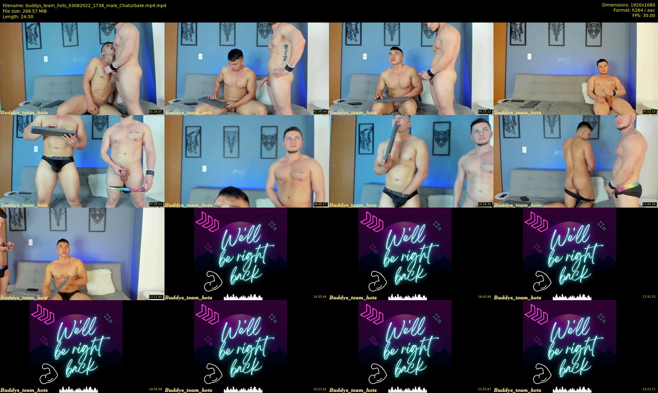 buddys_team_hots — 25 minute Chaturbate couple cam show recording, 1080p, Aug 3, 2022