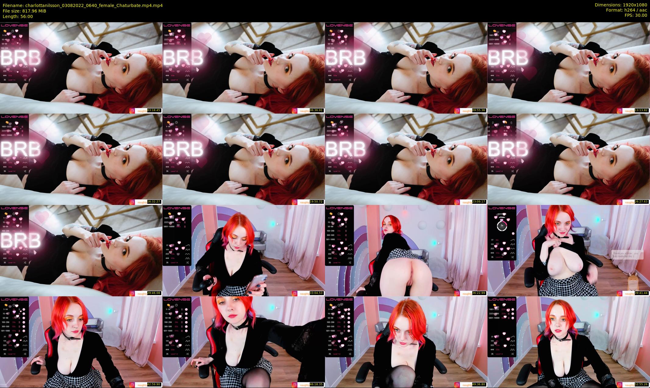 charlottanilsson — 56 minute Chaturbate female cam show recording, 1080p, Aug 3, 2022