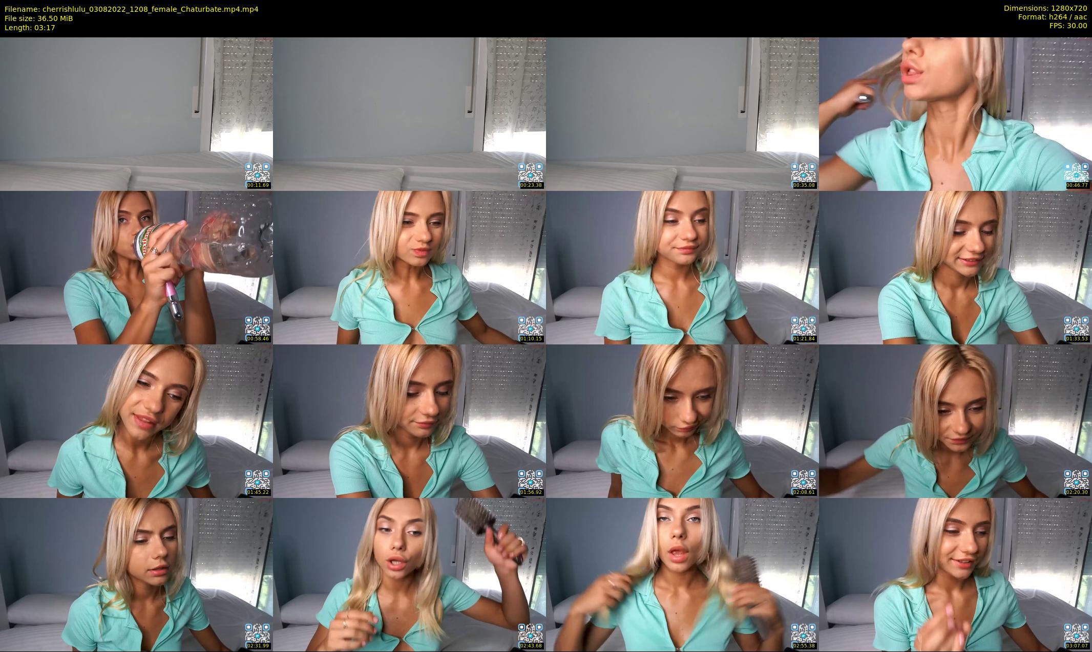 cherrishlulu — 4 minute Chaturbate female cam show recording, 720p, Aug 3, 2022