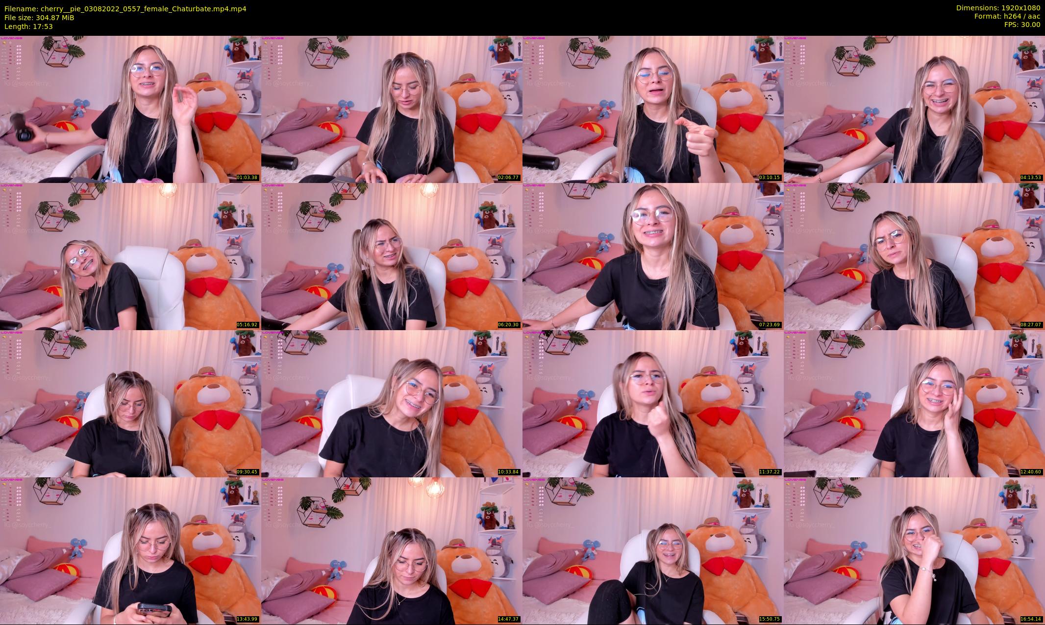 cherry__pie — 18 minute Chaturbate female cam show recording, 1080p, Aug 3, 2022