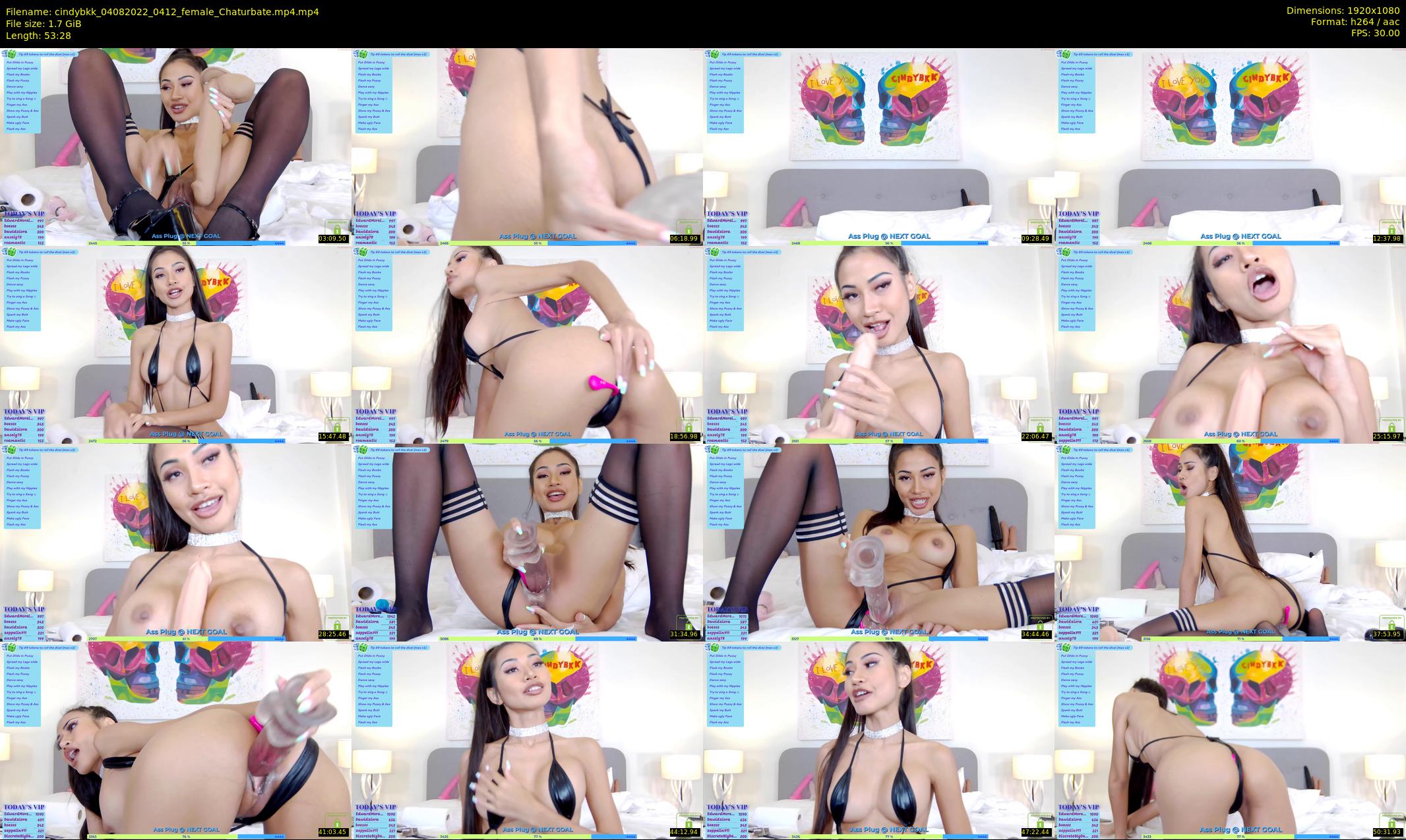 cindybkk — 54 minute Chaturbate female cam show recording, 1080p, Aug 4, 2022