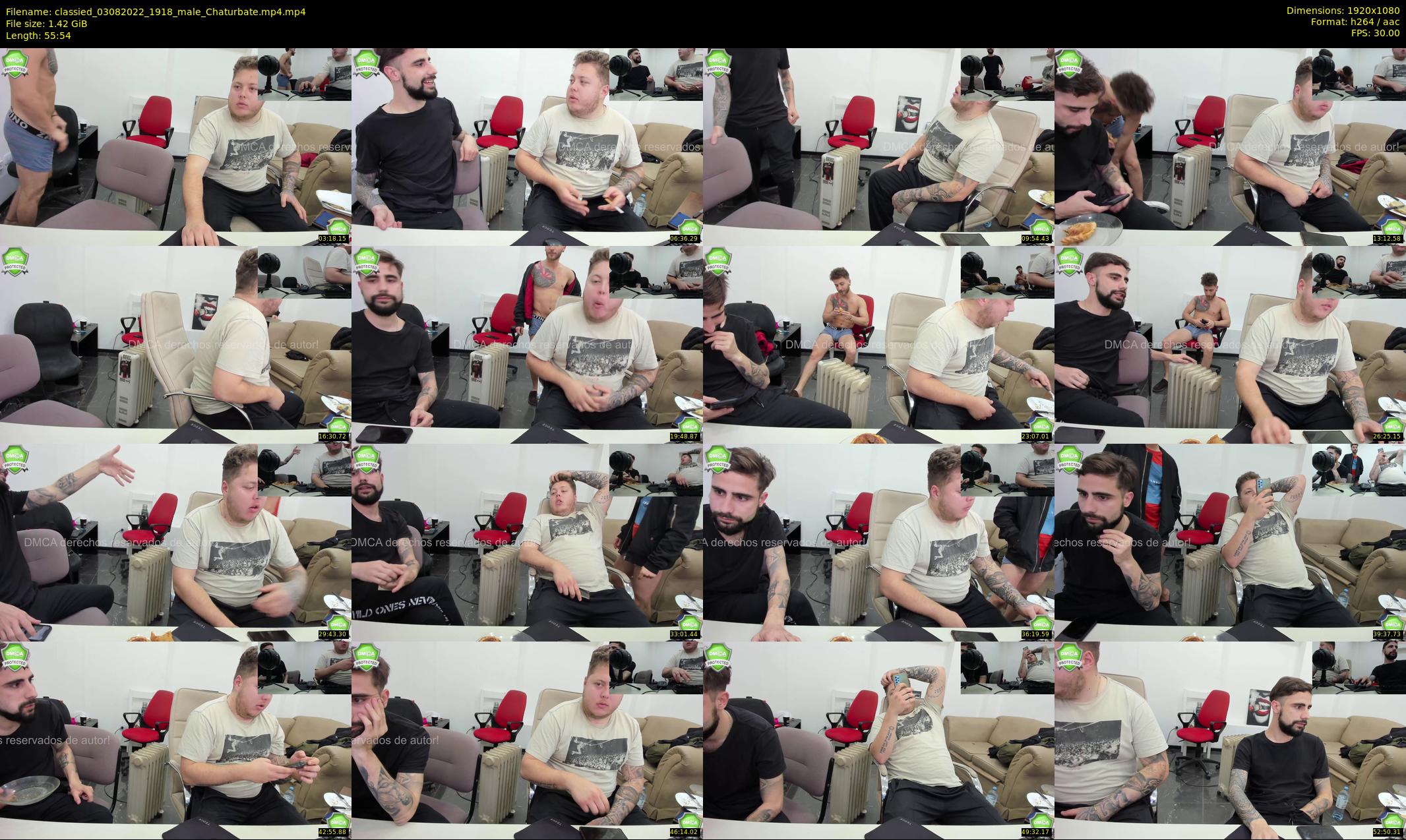 classied — 56 minute Chaturbate male cam show recording, 1080p, Aug 3, 2022