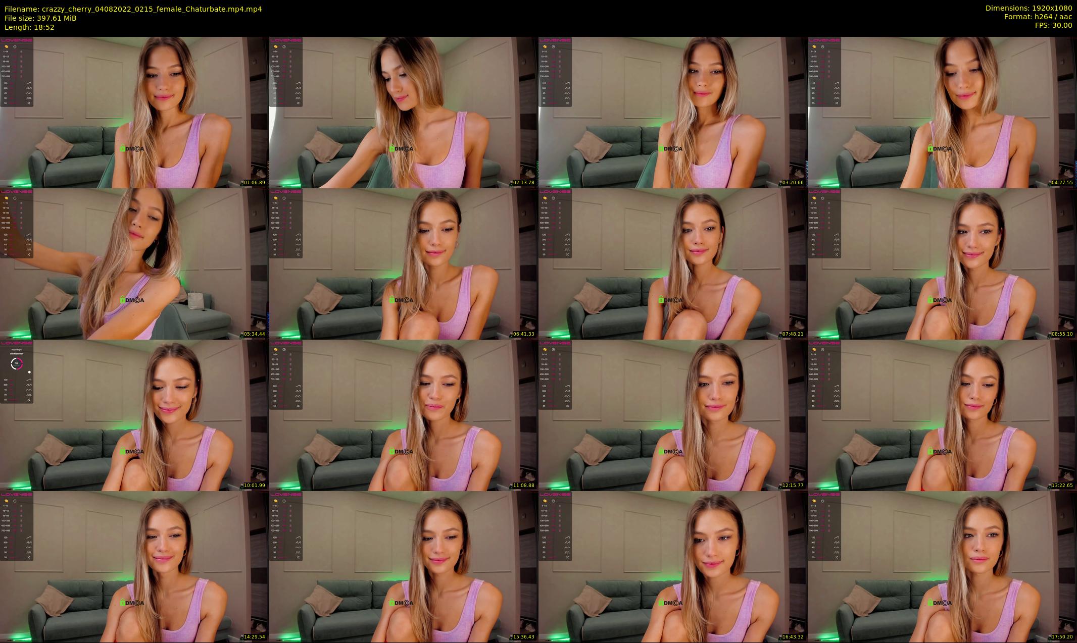 crazzy_cherry — 19 minute Chaturbate female cam show recording, 1080p, Aug 4, 2022