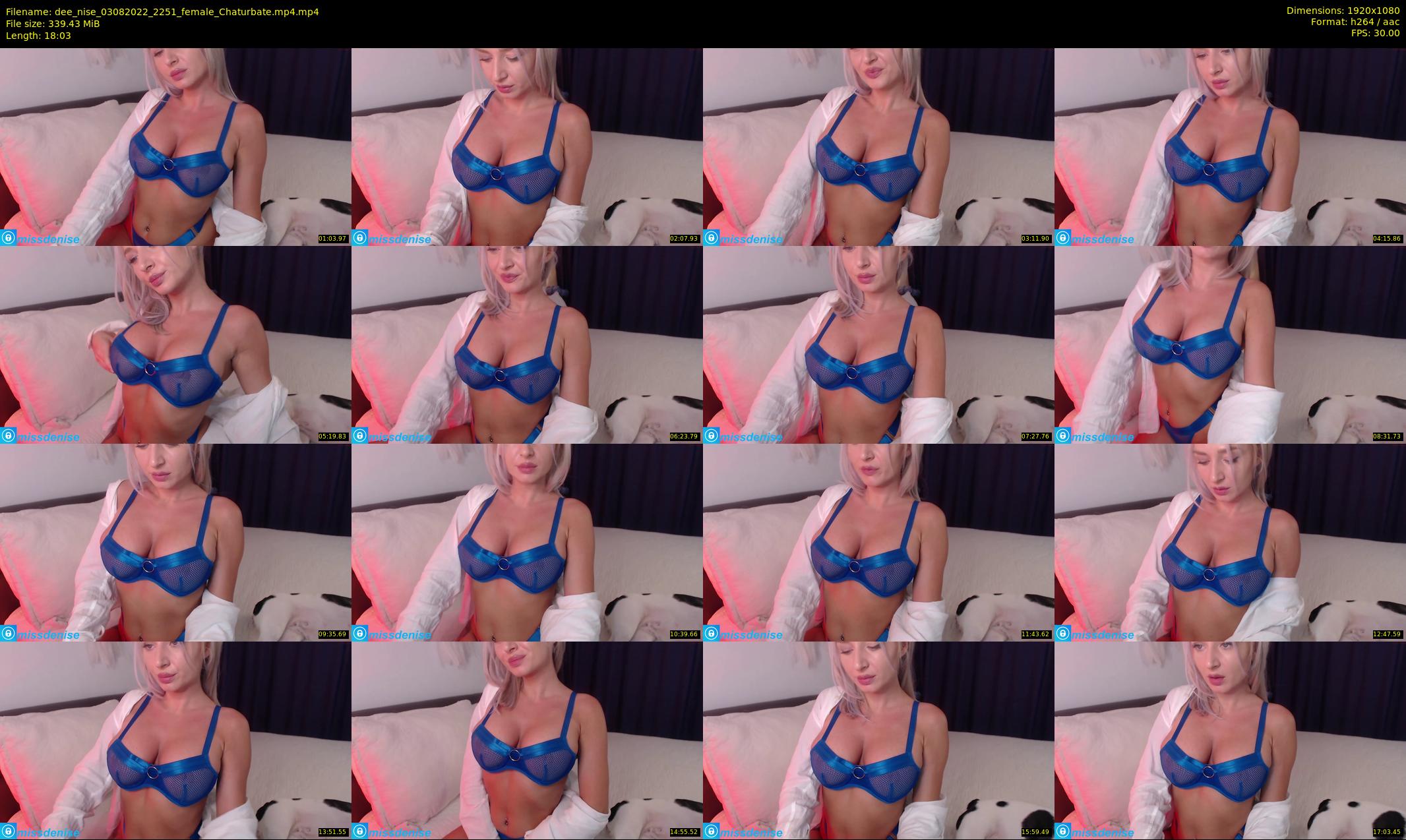 dee_nise — 19 minute Chaturbate female cam show recording, 1080p, Aug 3, 2022