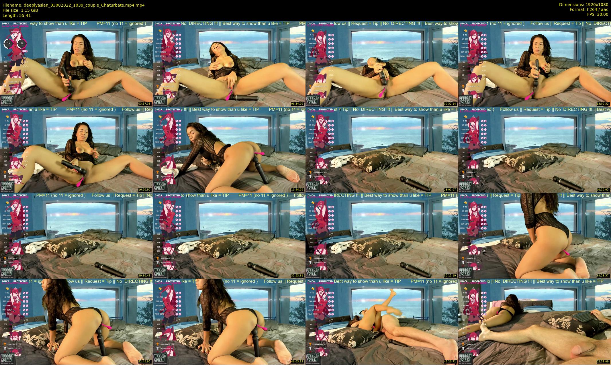deeplyasian — 56 minute Chaturbate couple cam show recording, 1080p, Aug 3, 2022