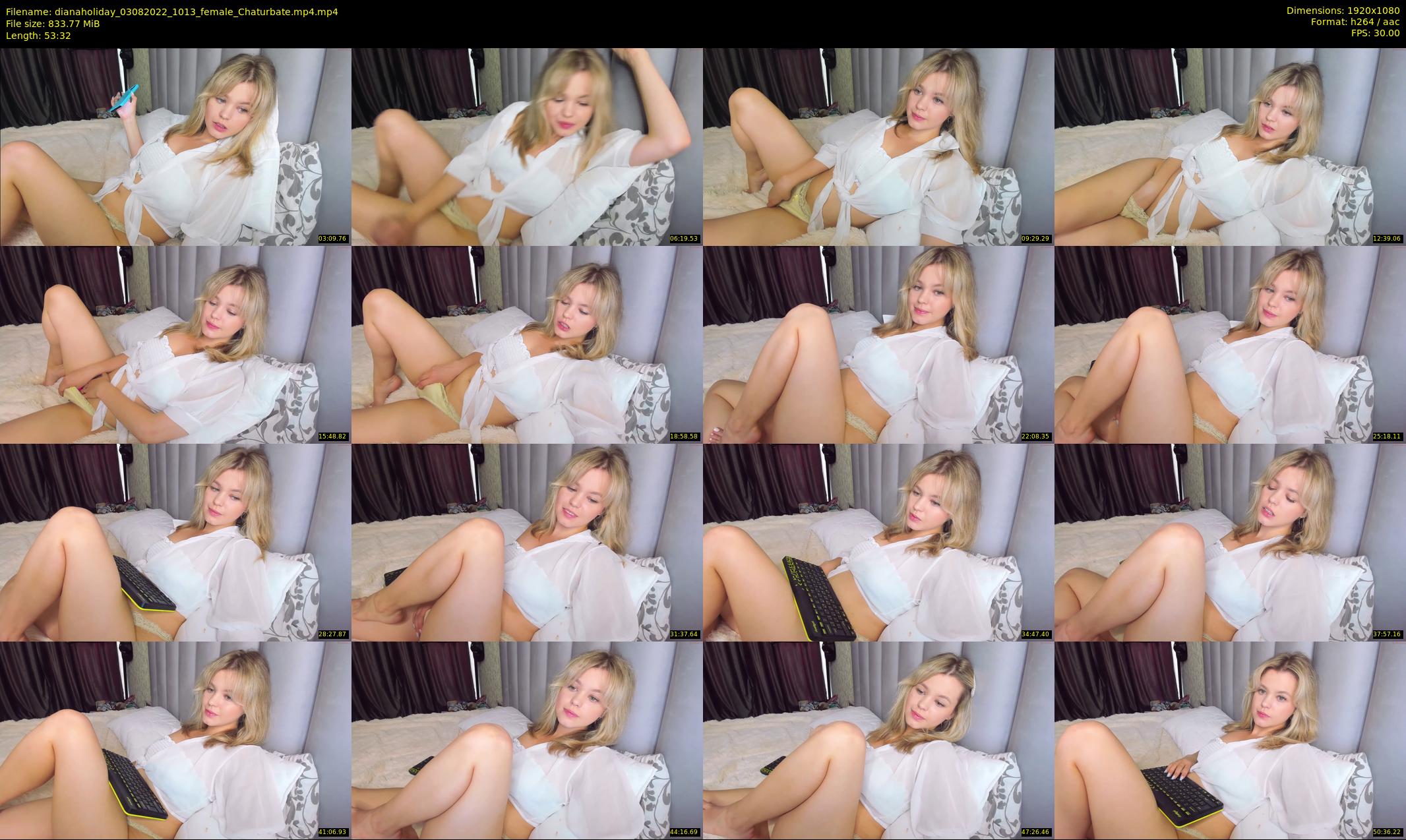 dianaholiday — 54 minute Chaturbate female cam show recording, 1080p, Aug 3, 2022