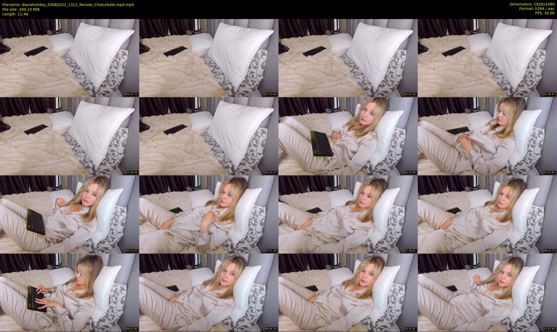 dianaholiday — 12 minute Chaturbate female cam show recording, 1080p, Aug 3, 2022