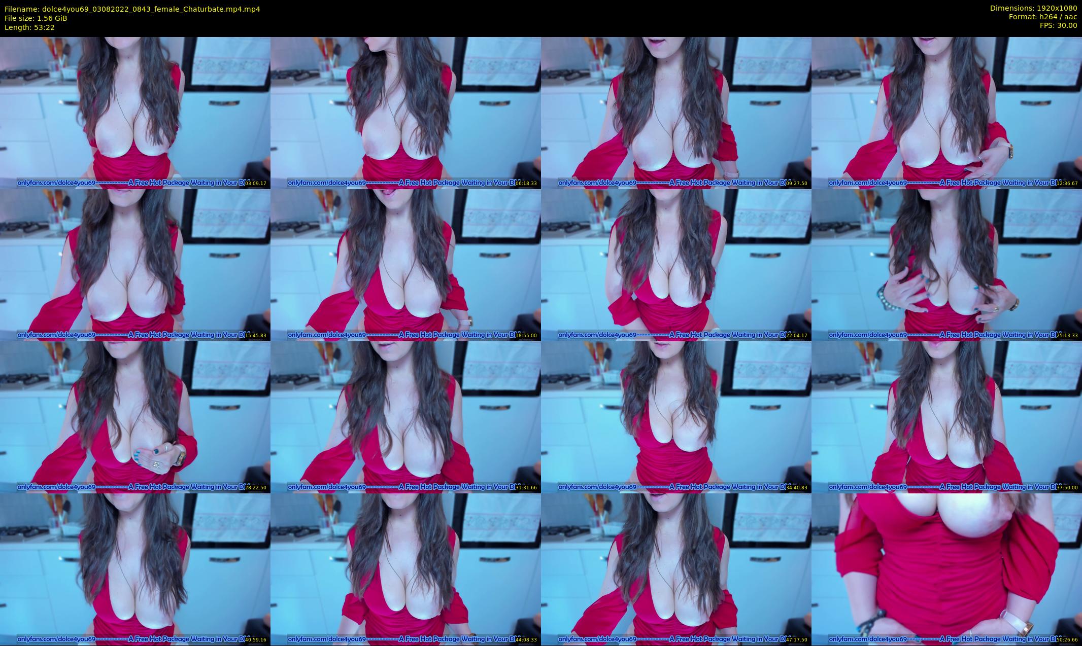 dolce4you69 — 54 minute Chaturbate female cam show recording, 1080p, Aug 3, 2022