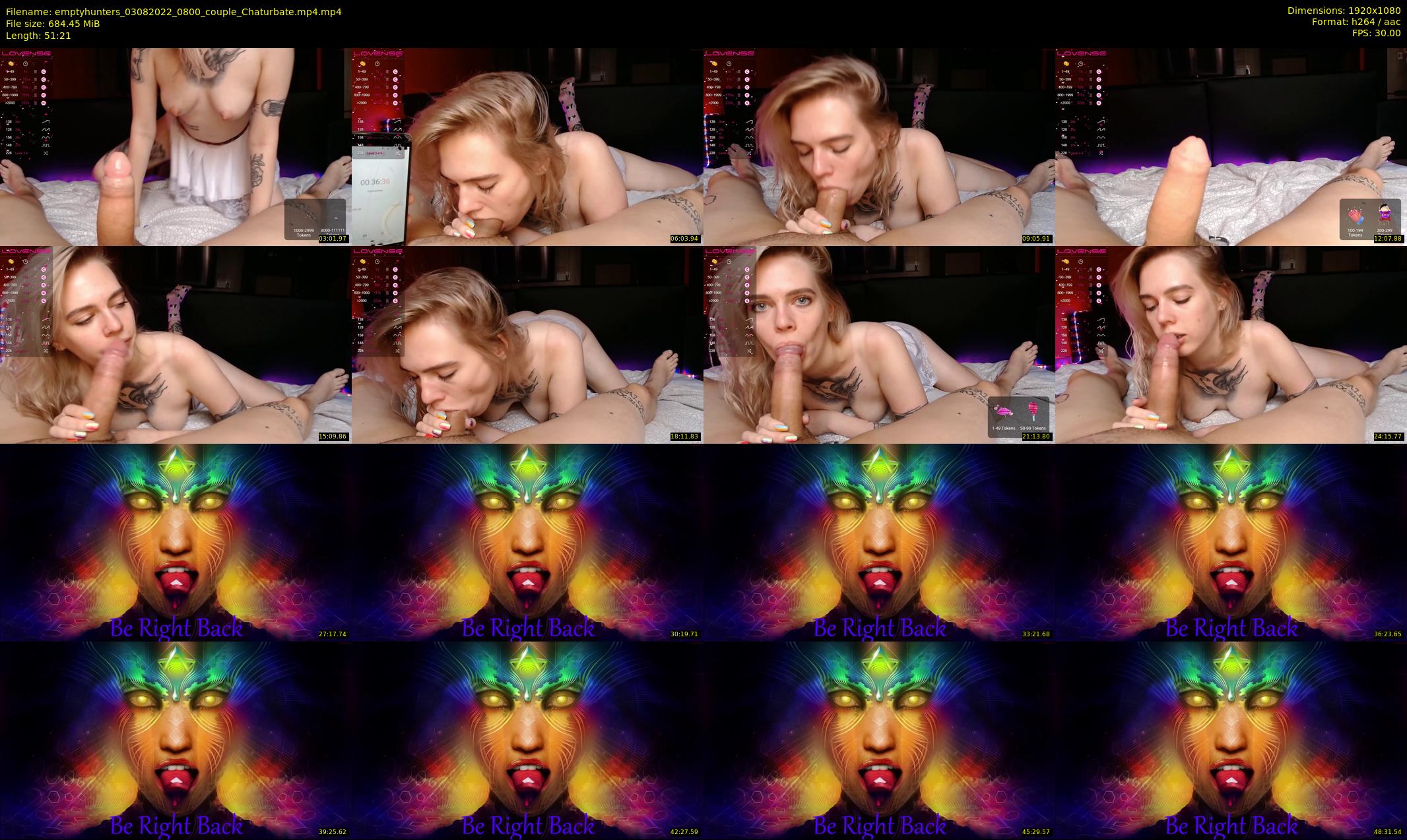 emptyhunters — 52 minute Chaturbate couple cam show recording, 1080p, Aug 3, 2022