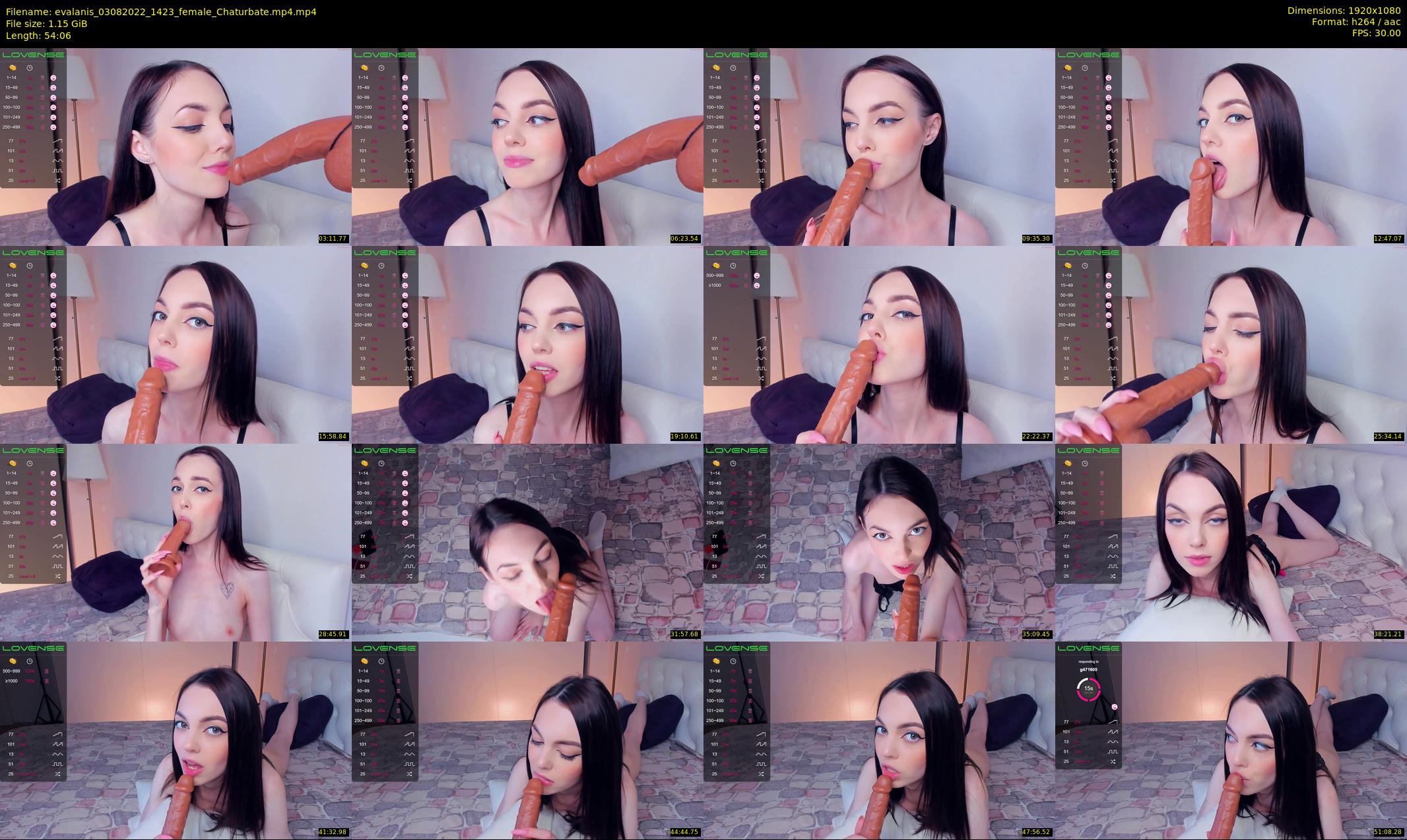 evalanis — 55 minute Chaturbate couple cam show recording, 1080p, Aug 3, 2022