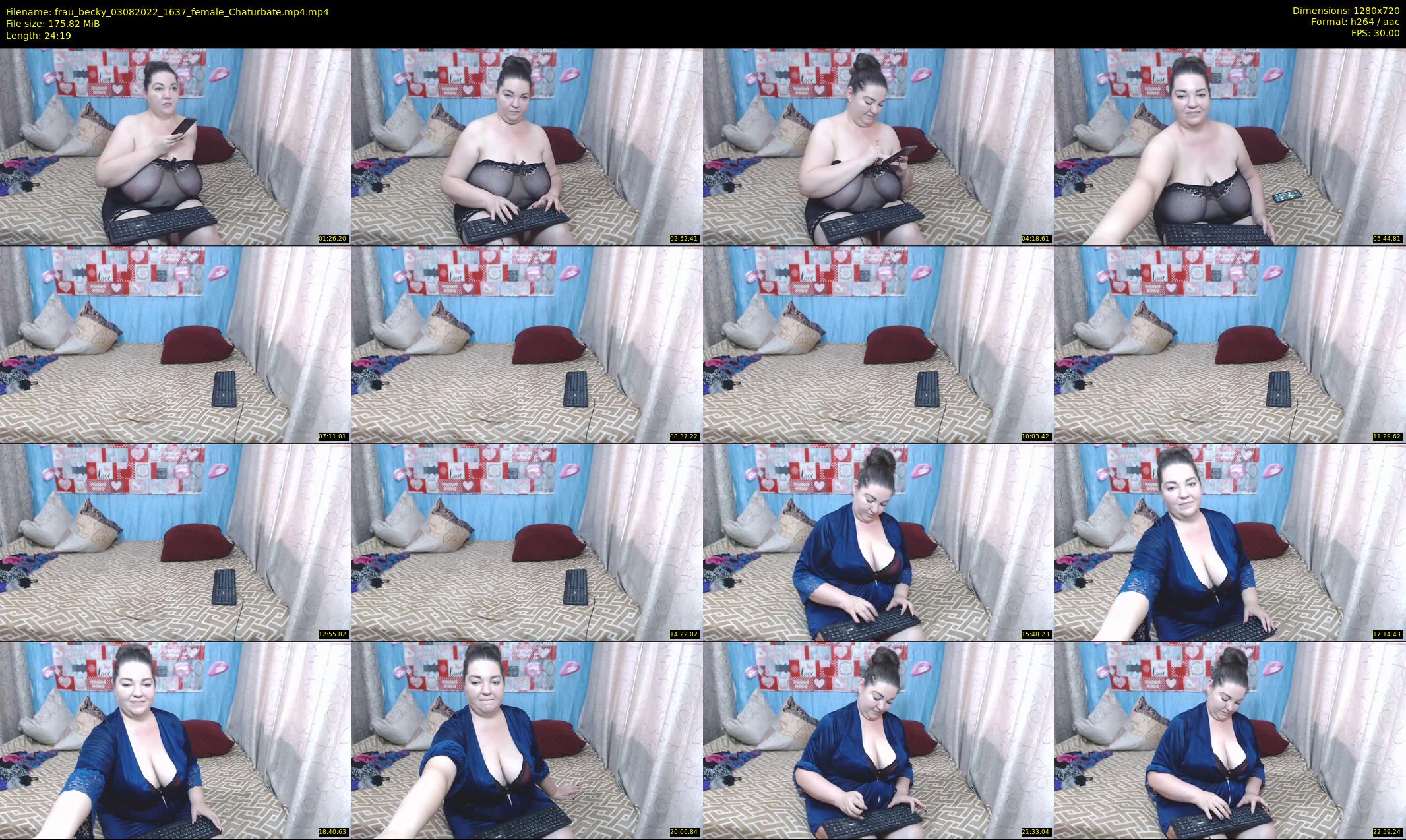 frau_becky — 25 minute Chaturbate female cam show recording, 720p, Aug 3, 2022