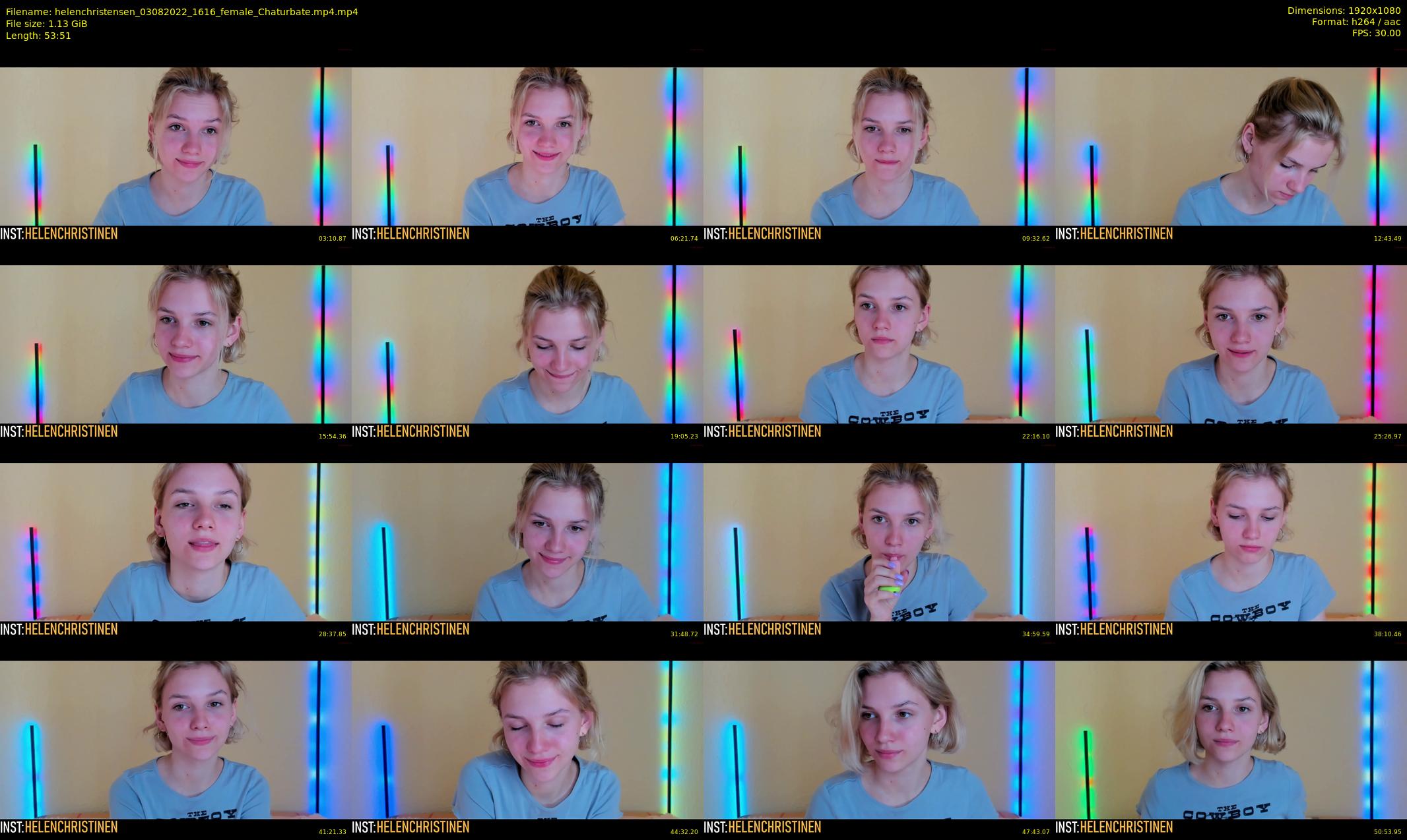 helenchristensen — 54 minute Chaturbate female cam show recording, 1080p, Aug 3, 2022