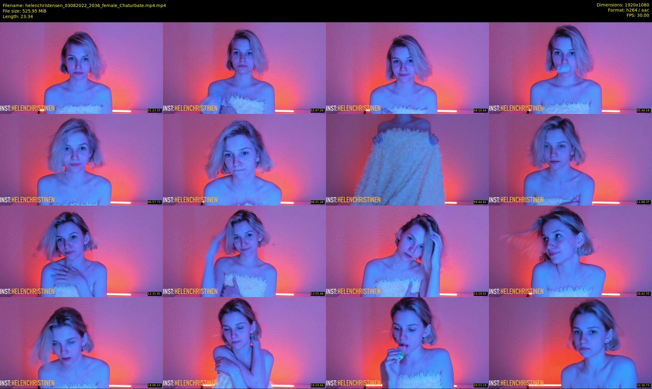 helenchristensen — 24 minute Chaturbate female cam show recording, 1080p, Aug 3, 2022