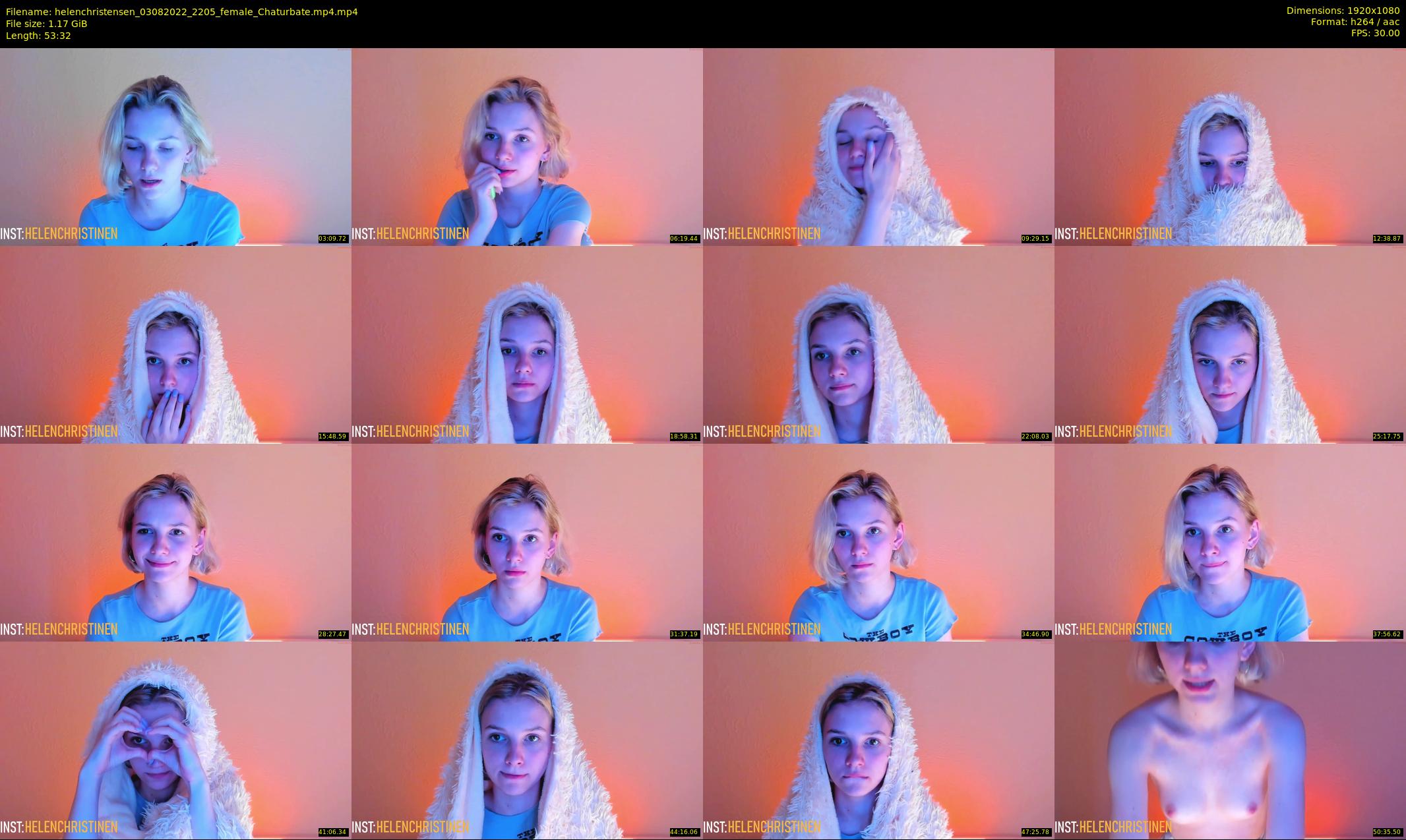 helenchristensen — 54 minute Chaturbate female cam show recording, 1080p, Aug 3, 2022