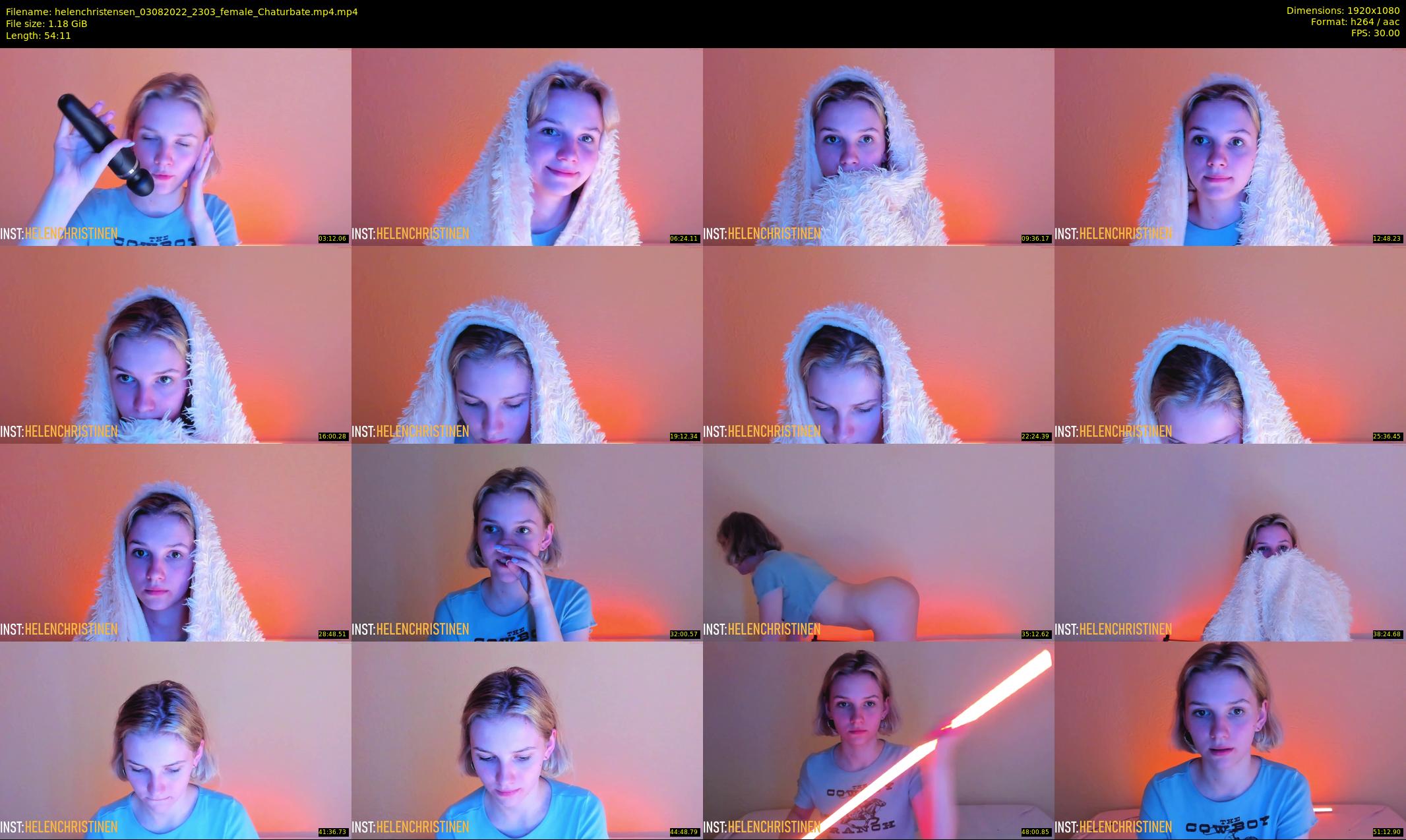 helenchristensen — 55 minute Chaturbate female cam show recording, 1080p, Aug 3, 2022