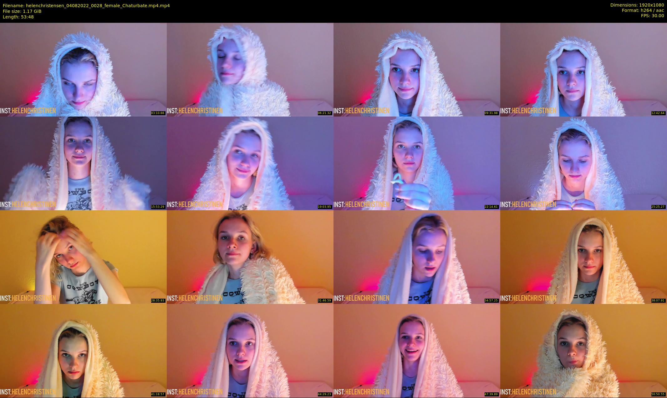 helenchristensen — 54 minute Chaturbate female cam show recording, 1080p, Aug 4, 2022
