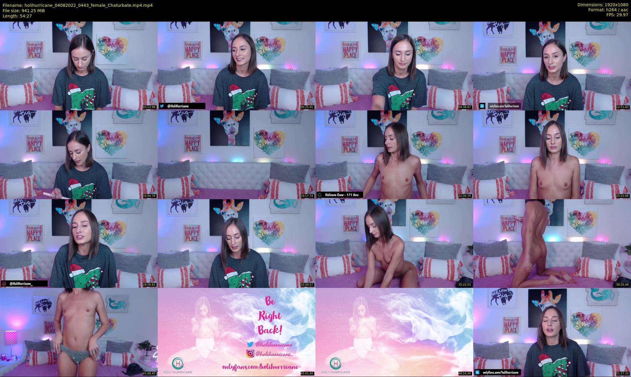 holihurricane — 55 minute Chaturbate female cam show recording, 1080p, Aug 4, 2022