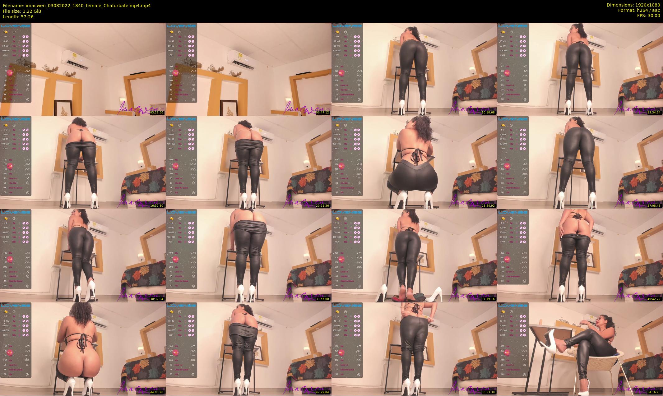imacwen — 58 minute Chaturbate female cam show recording, 1080p, Aug 3, 2022