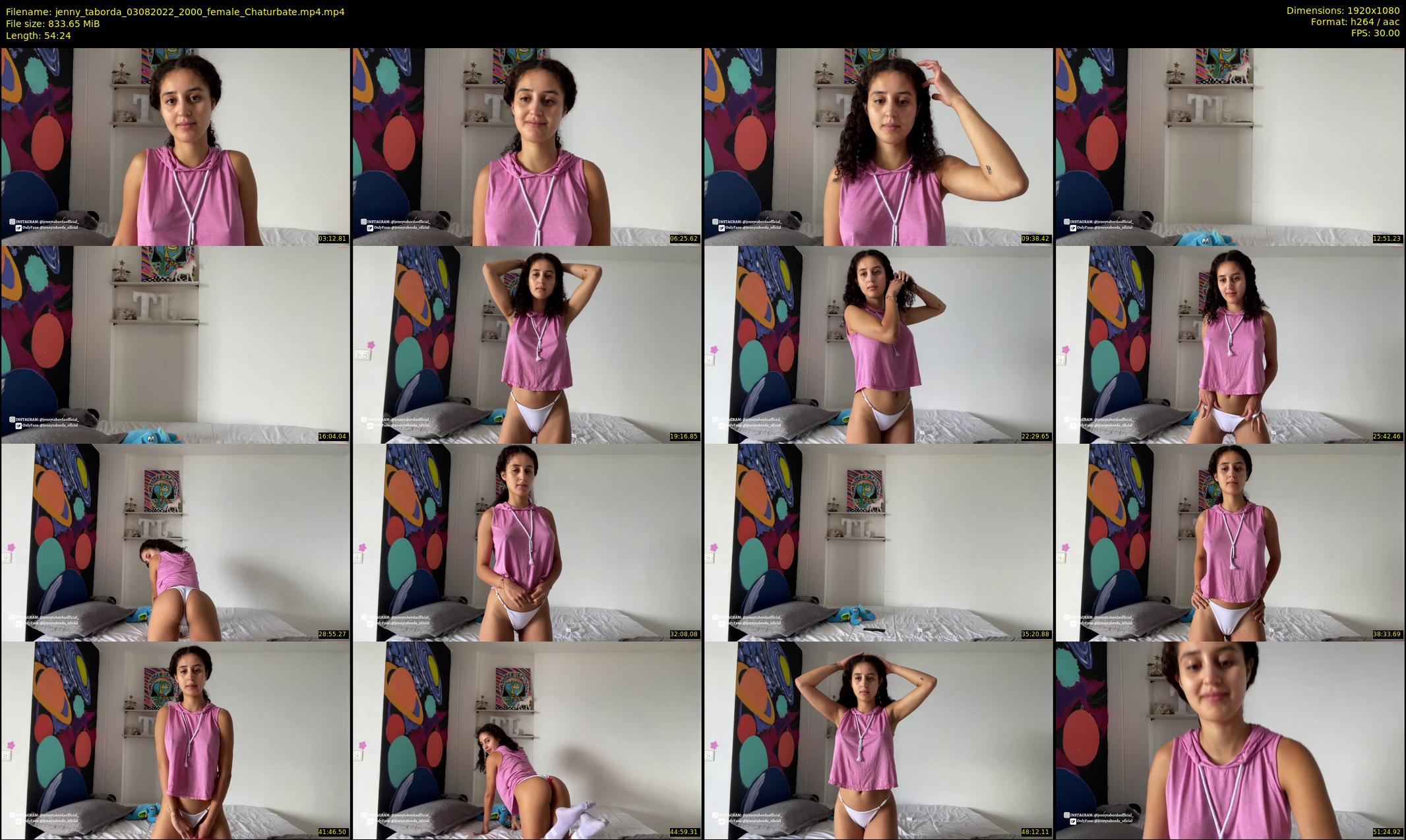 jenny_taborda — 55 minute Chaturbate female cam show recording, 1080p, Aug 3, 2022