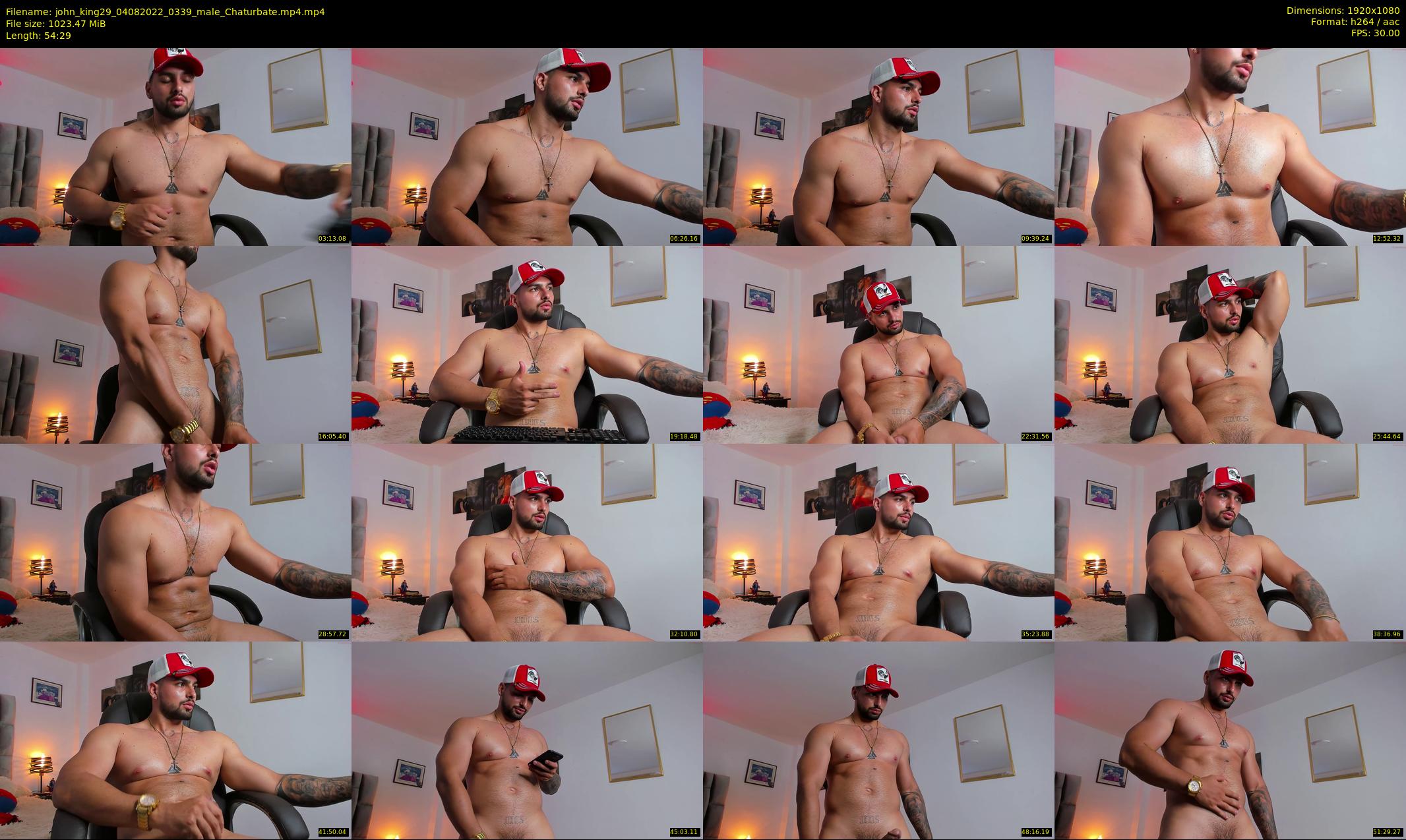john_king29 — 55 minute Chaturbate male cam show recording, 1080p, Aug 4, 2022