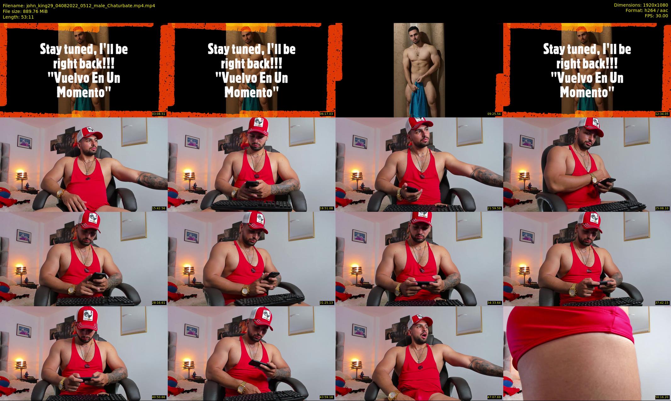 john_king29 — 54 minute Chaturbate male cam show recording, 1080p, Aug 4, 2022