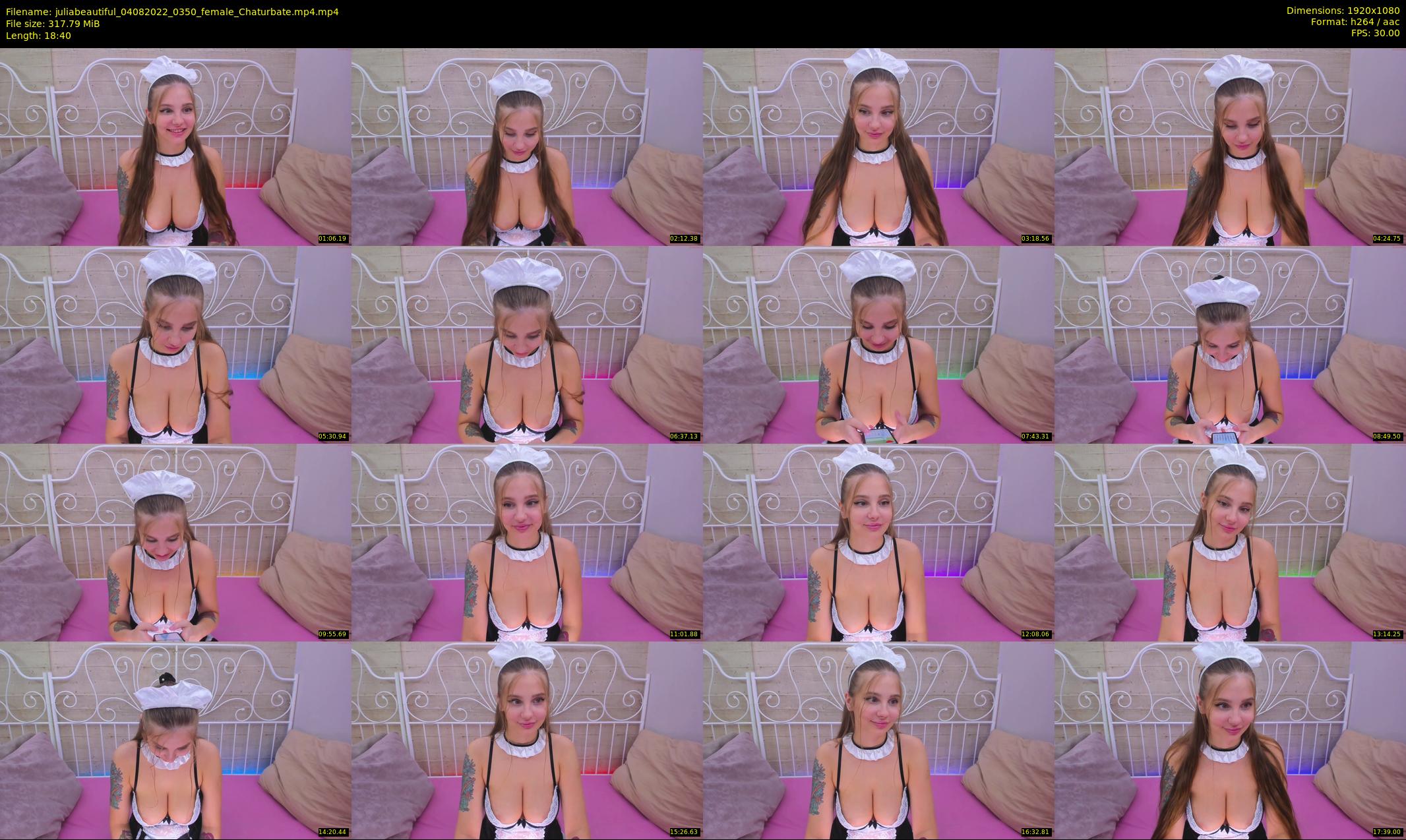 juliabeautiful — 19 minute Chaturbate female cam show recording, 1080p, Aug 4, 2022