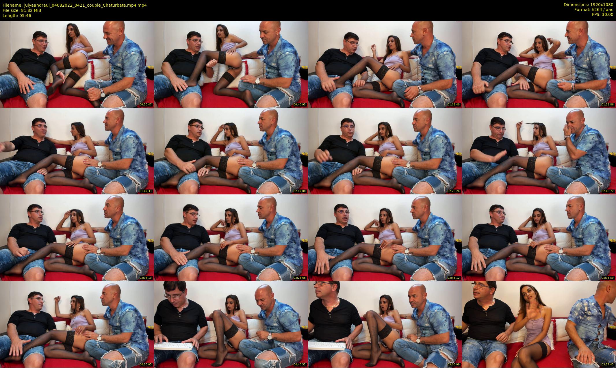 julyaandraul — 6 minute Chaturbate couple cam show recording, 1080p, Aug 4, 2022