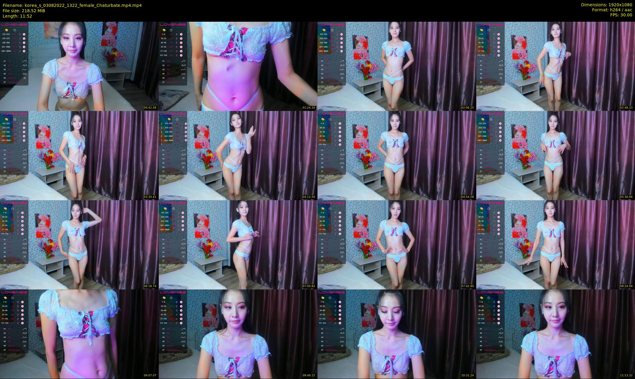 korea_s — 12 minute Chaturbate female cam show recording, 1080p, Aug 3, 2022