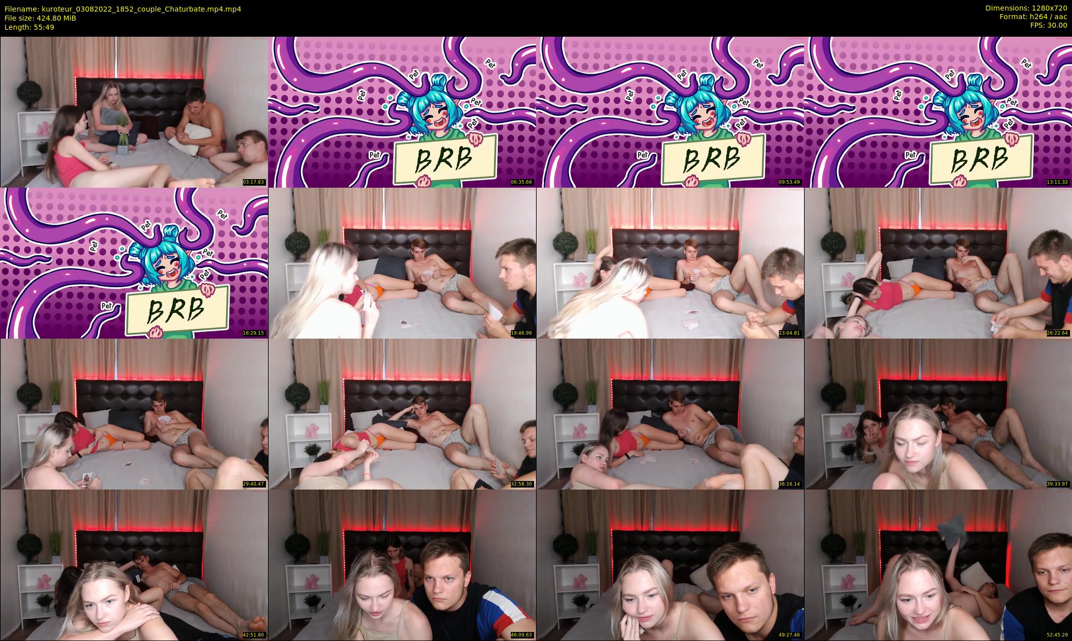 kuroteur — 56 minute Chaturbate couple cam show recording, 720p, Aug 3, 2022