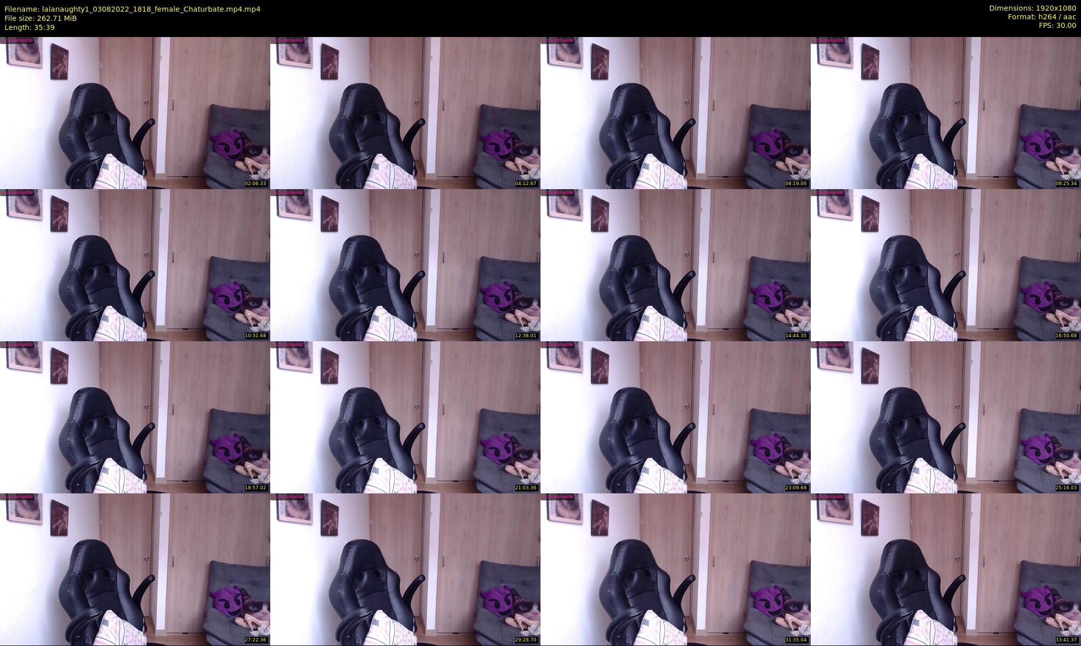 lalanaughty1 — 36 minute Chaturbate female cam show recording, 1080p, Aug 3, 2022