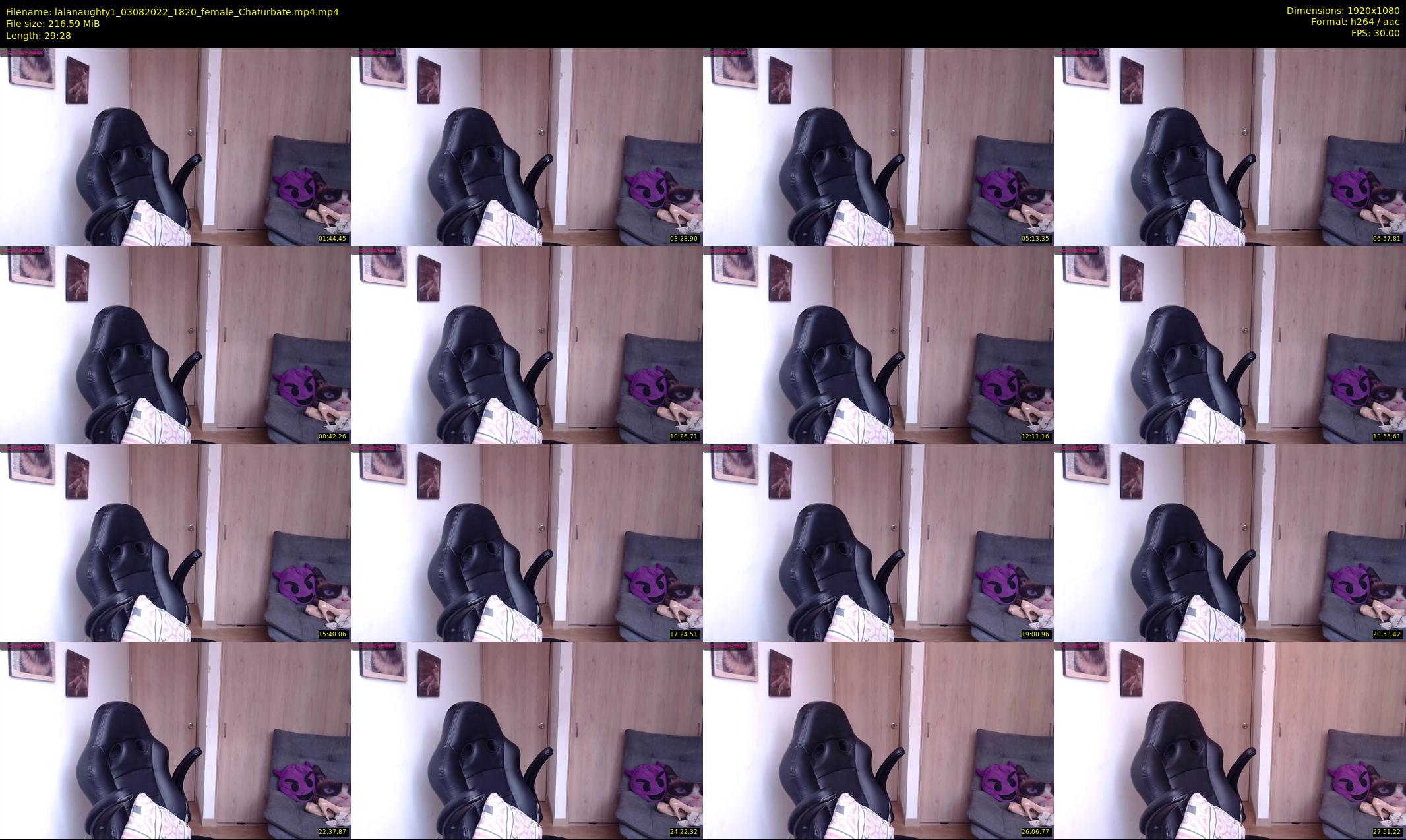 lalanaughty1 — 30 minute Chaturbate female cam show recording, 1080p, Aug 3, 2022