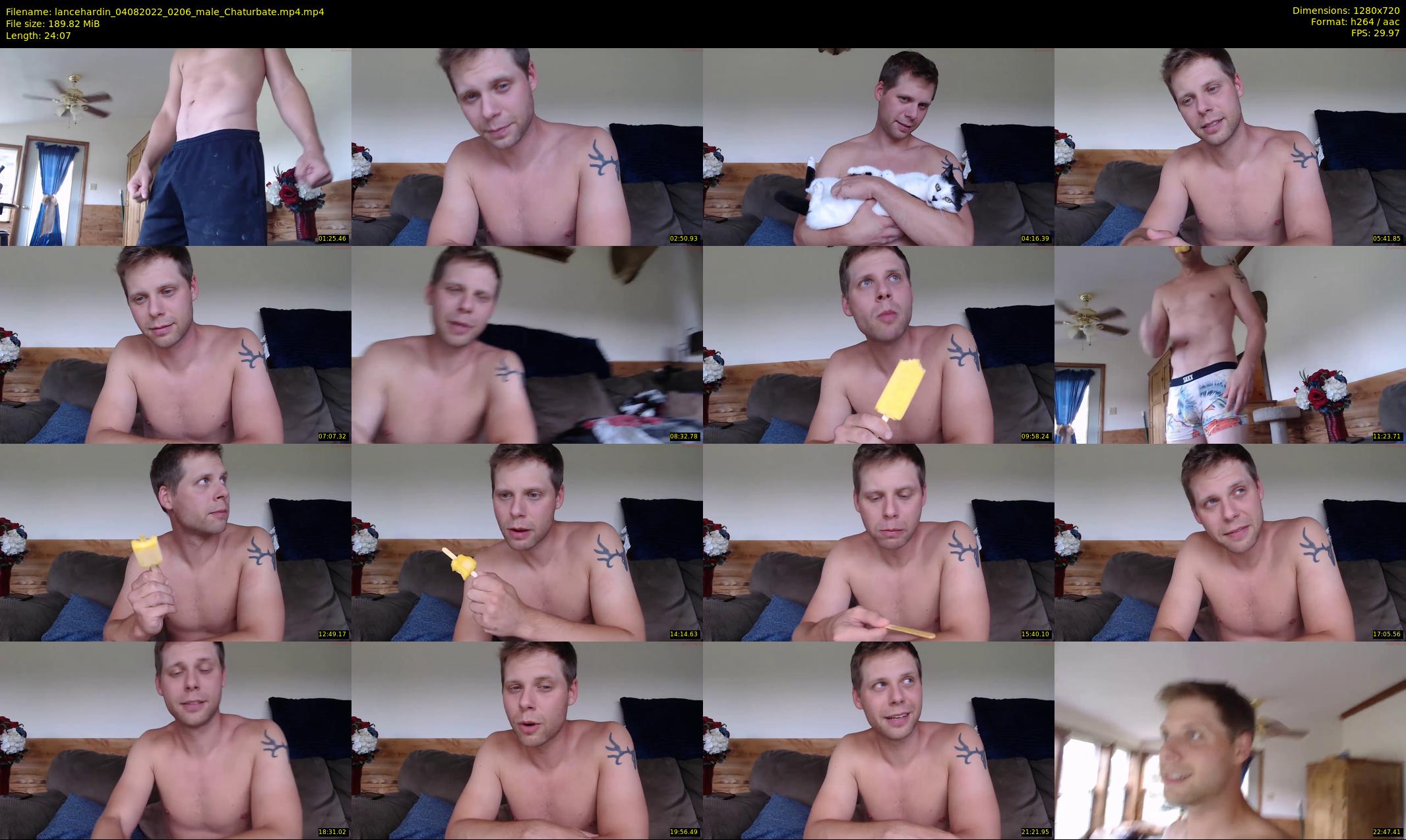 lancehardin — 25 minute Chaturbate male cam show recording, 720p, Aug 4, 2022