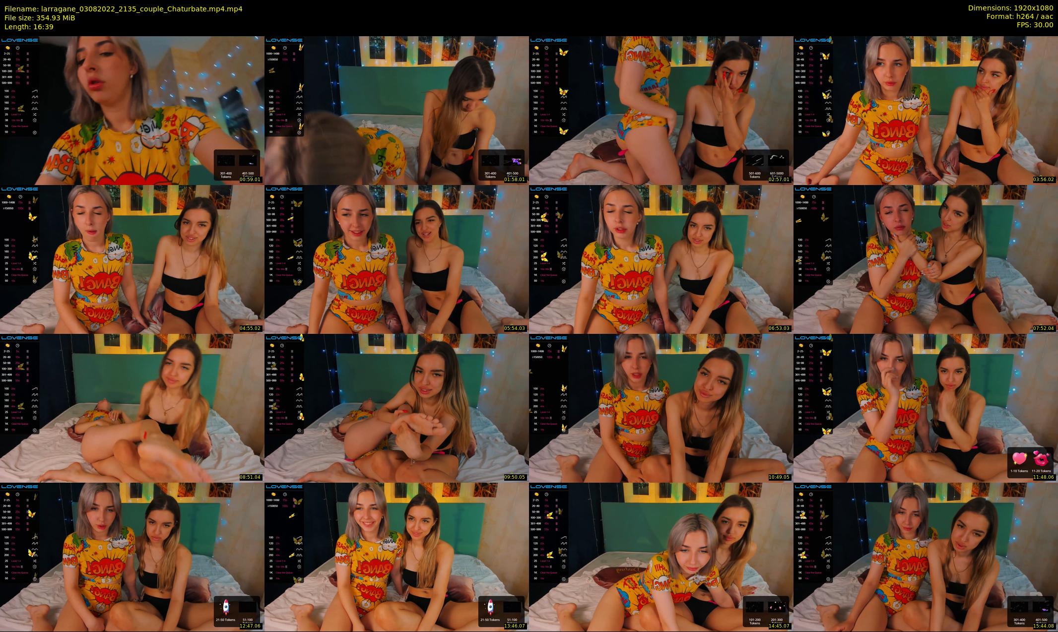 larragane — 17 minute Chaturbate couple cam show recording, 1080p, Aug 3, 2022