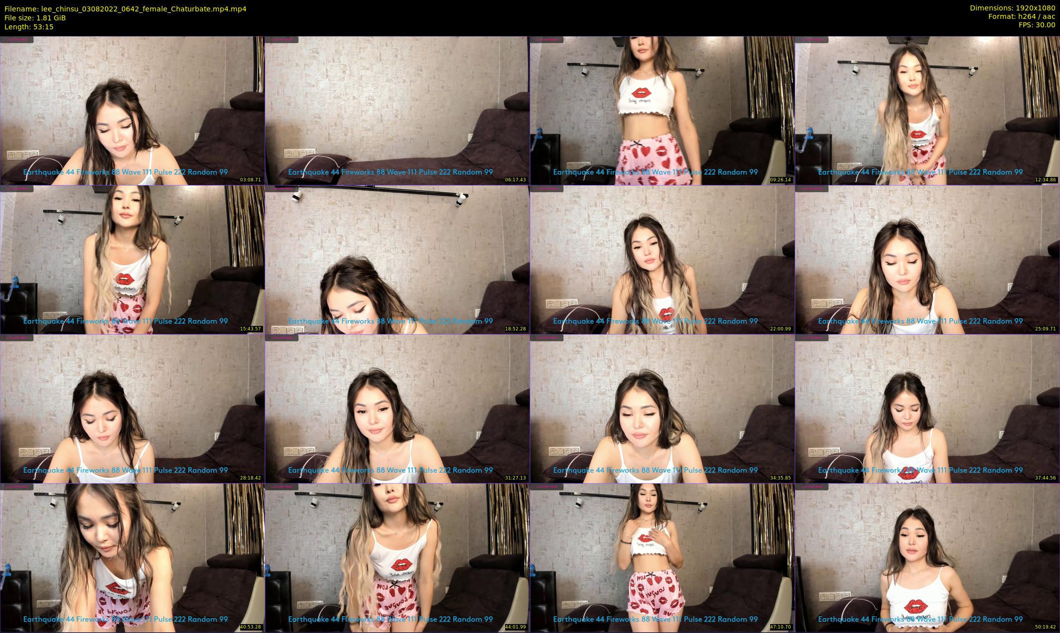 lee_chinsu — 54 minute Chaturbate female cam show recording, 1080p, Aug 3, 2022