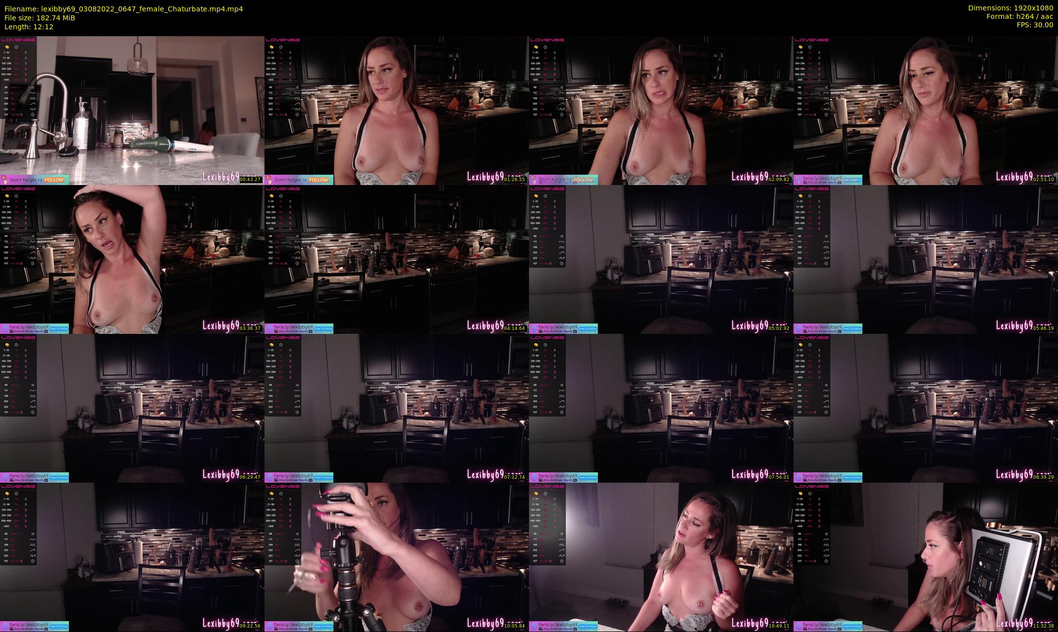 lexibby69 — 13 minute Chaturbate female cam show recording, 1080p, Aug 3, 2022