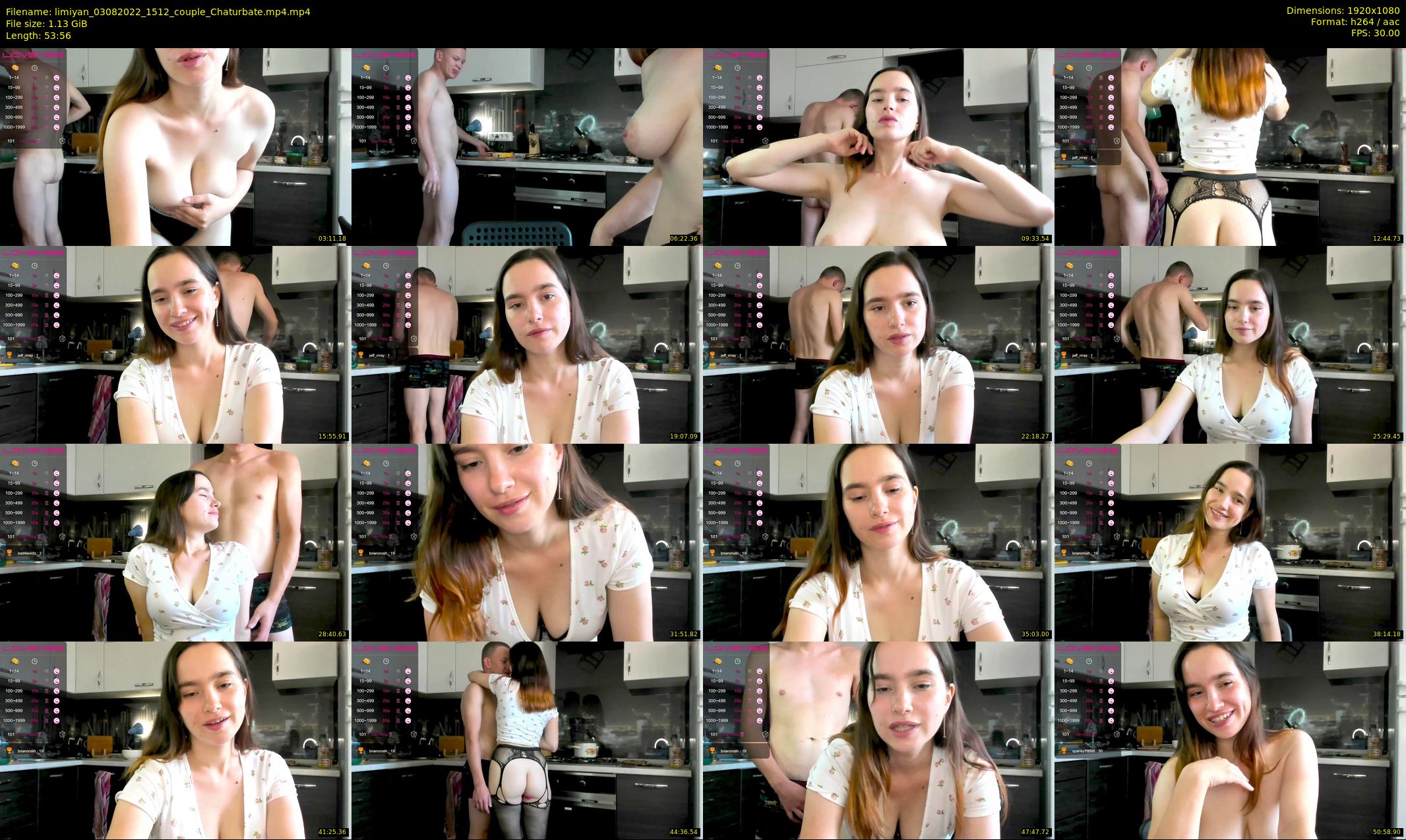 limiyan — 54 minute Chaturbate couple cam show recording, 1080p, Aug 3, 2022